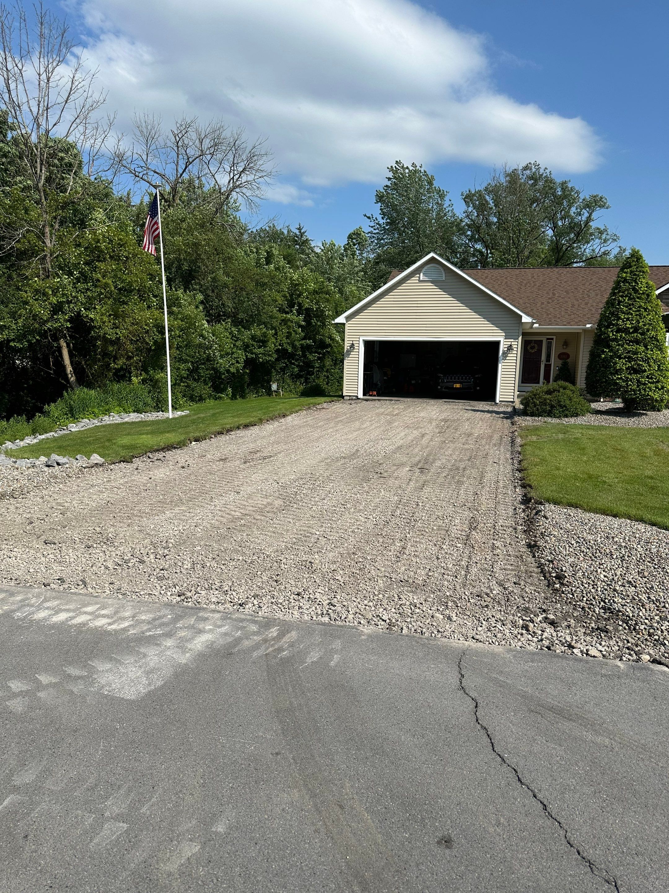 Asphalt Driveway Prep by Case Construction