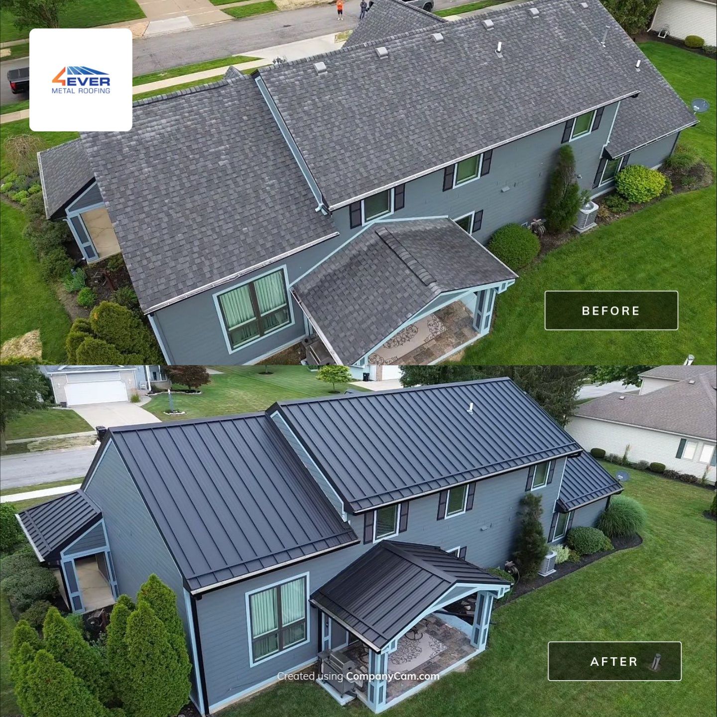 Standing Seam Project in Fort Wayne, IN by 4Ever Metal Roofing
