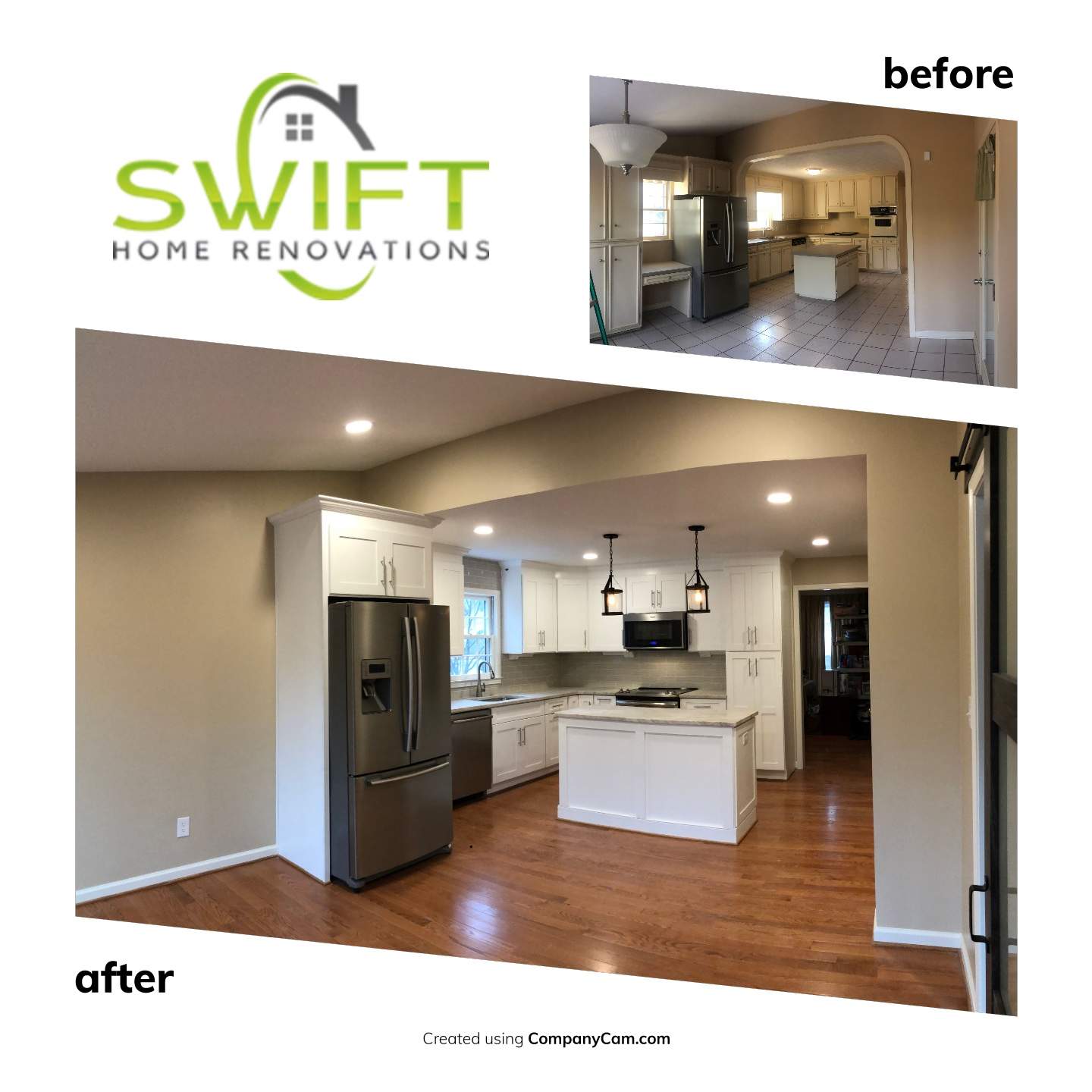 Complete Kitchen Remodel and Open Concept Transformation in Duluth by Swift Home Renovations