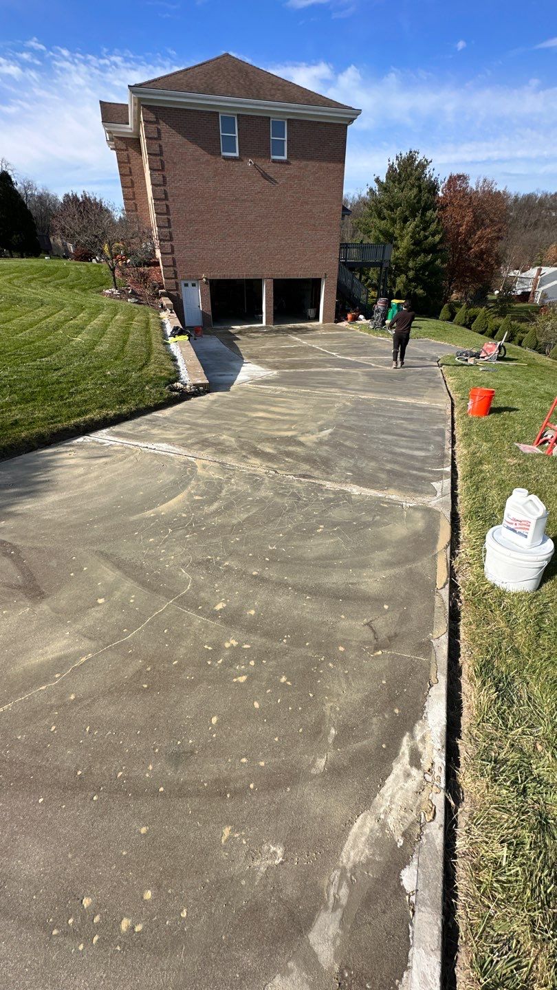 Twilight Driveway Project in Bridgeville by Floors in a Day, Inc