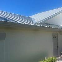 .032 Aluminum 1.5" Mechanical Seam Silver Metallic by Total Roofing System The Metal Roof Experts