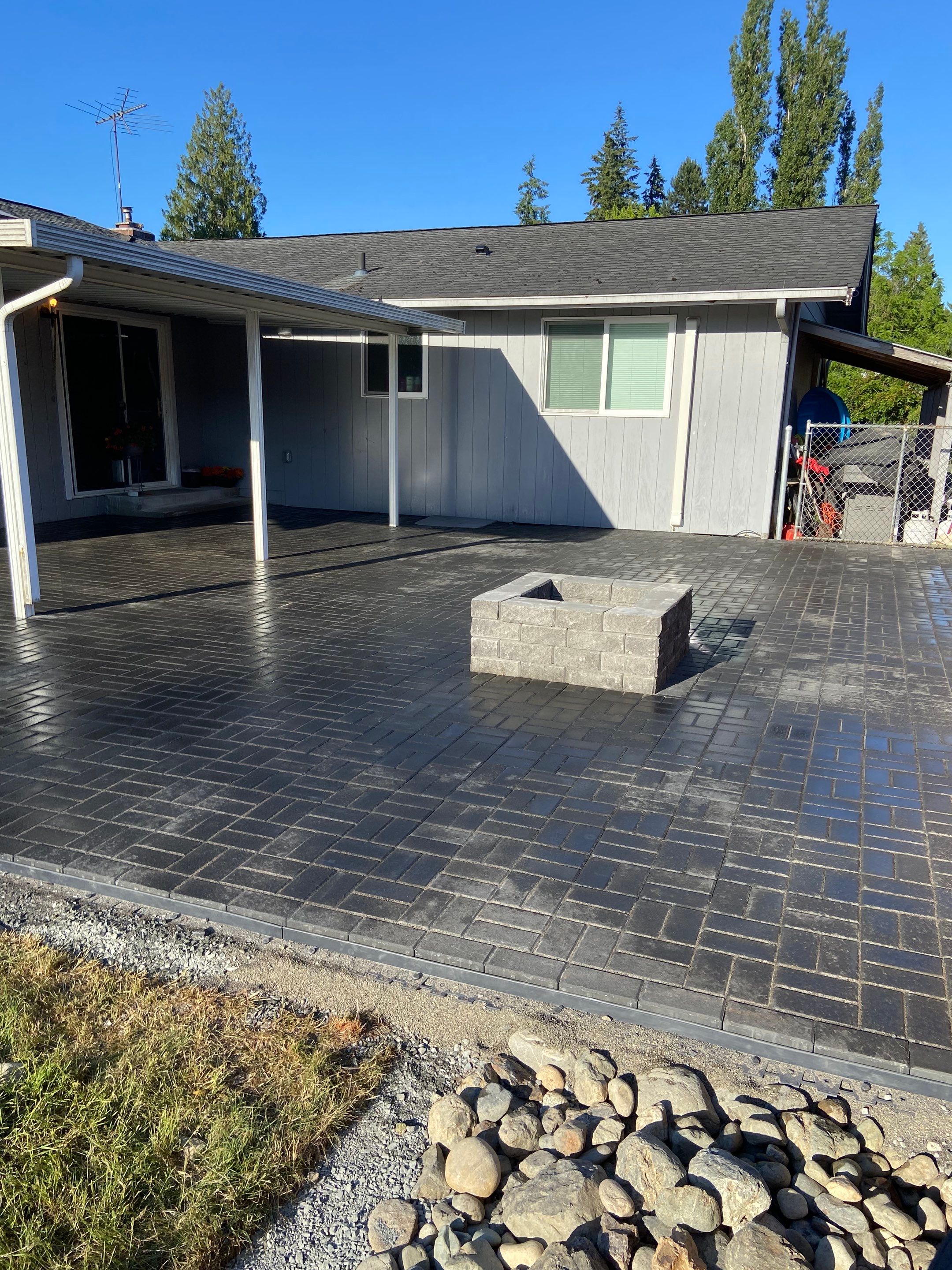 Connie G. Pavers Patio and Gravel Driveway by Jireh Asphalt & Concrete Inc 
