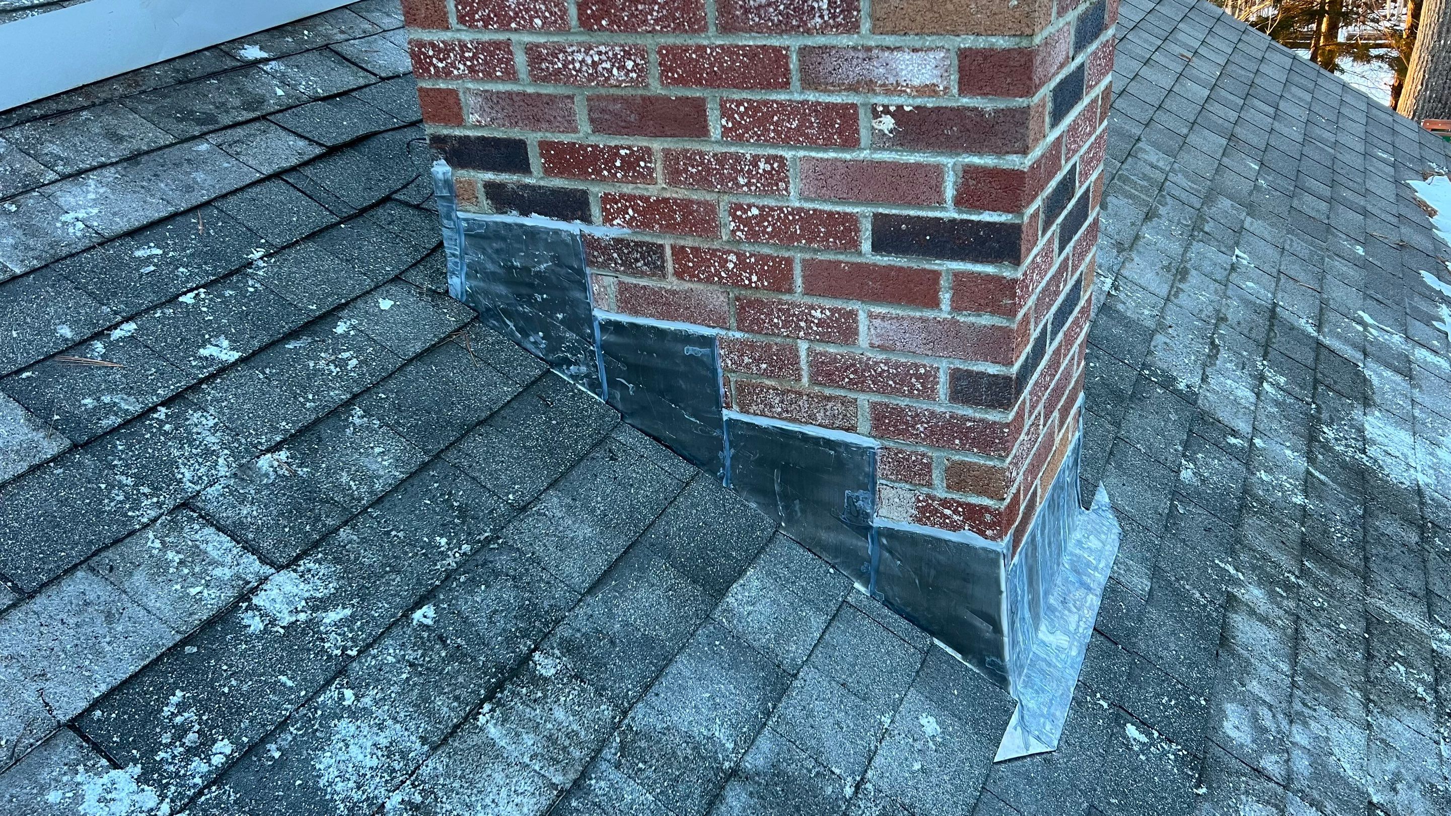 Failing Chimney? Not anymore!! by Tall pine roofing