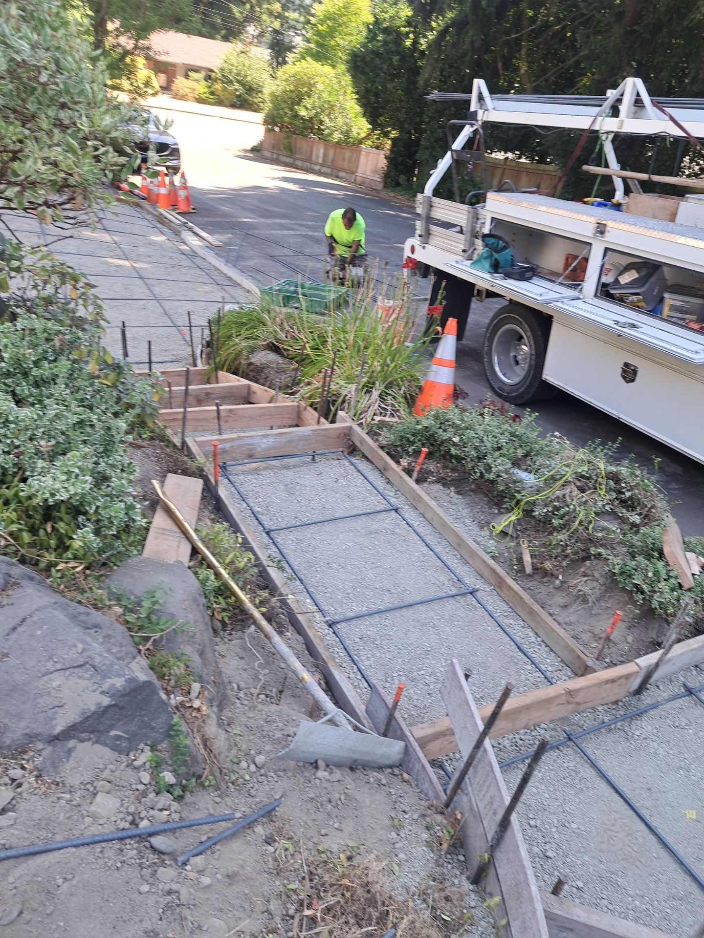 Front Driveway & Stairs Concrete Renovation | Kenmore  by Jireh Asphalt & Concrete Inc 