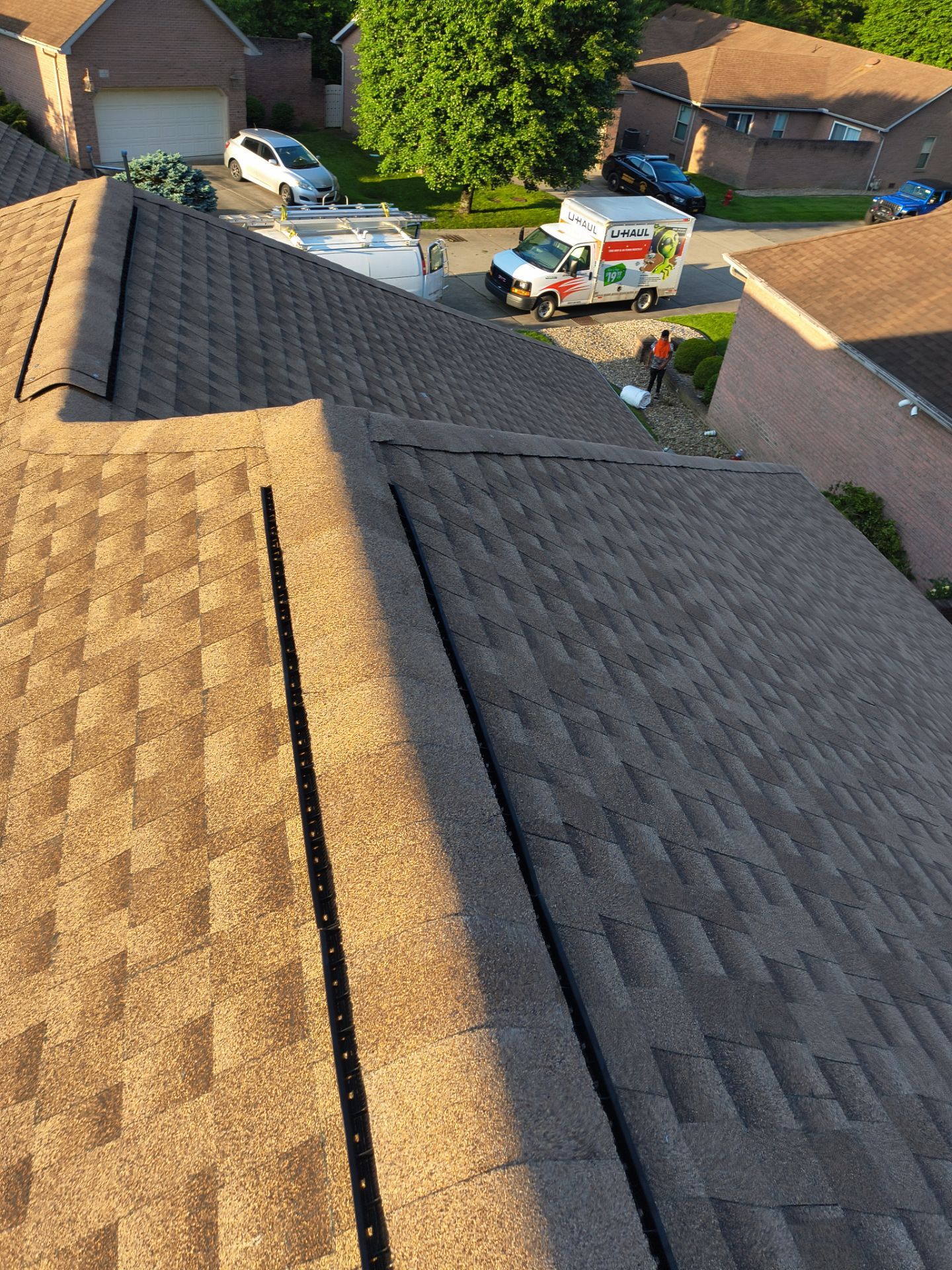 Residential Roofing Installation using GAF Timberline HDZ Shakewood by Rainstoppers Roofing