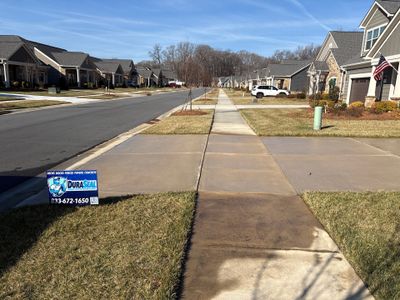 Concrete Driveway using Concrete Stain