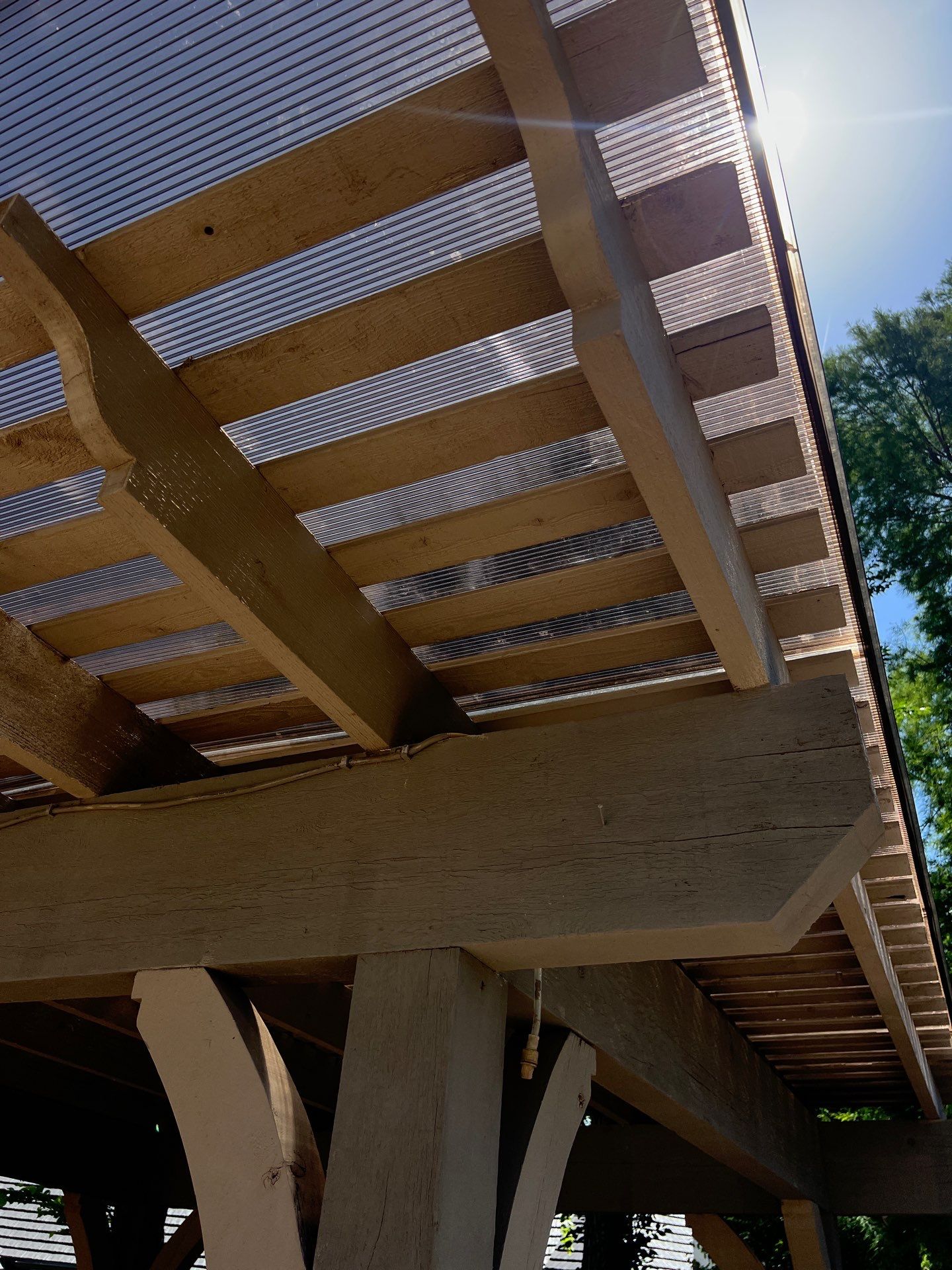 pergola cover install in Edmond by McCann's Roofing and Construction