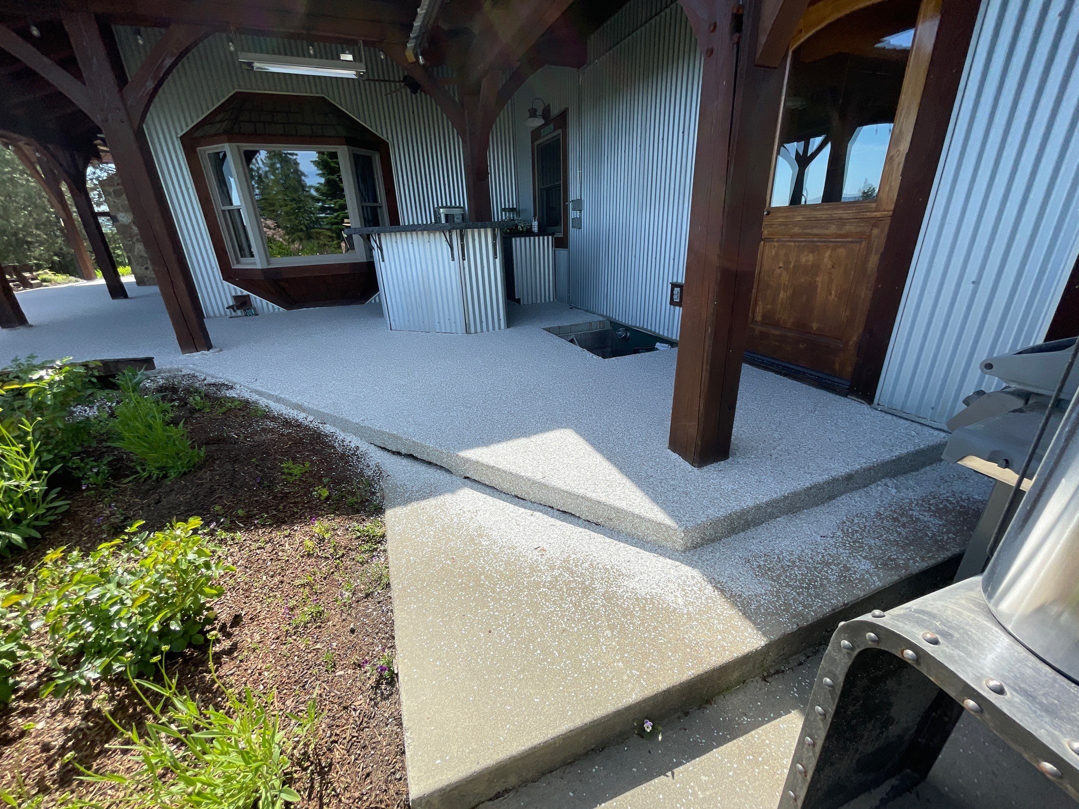 Patio Transformation using Mt Everest by Croc Coatings, LLC