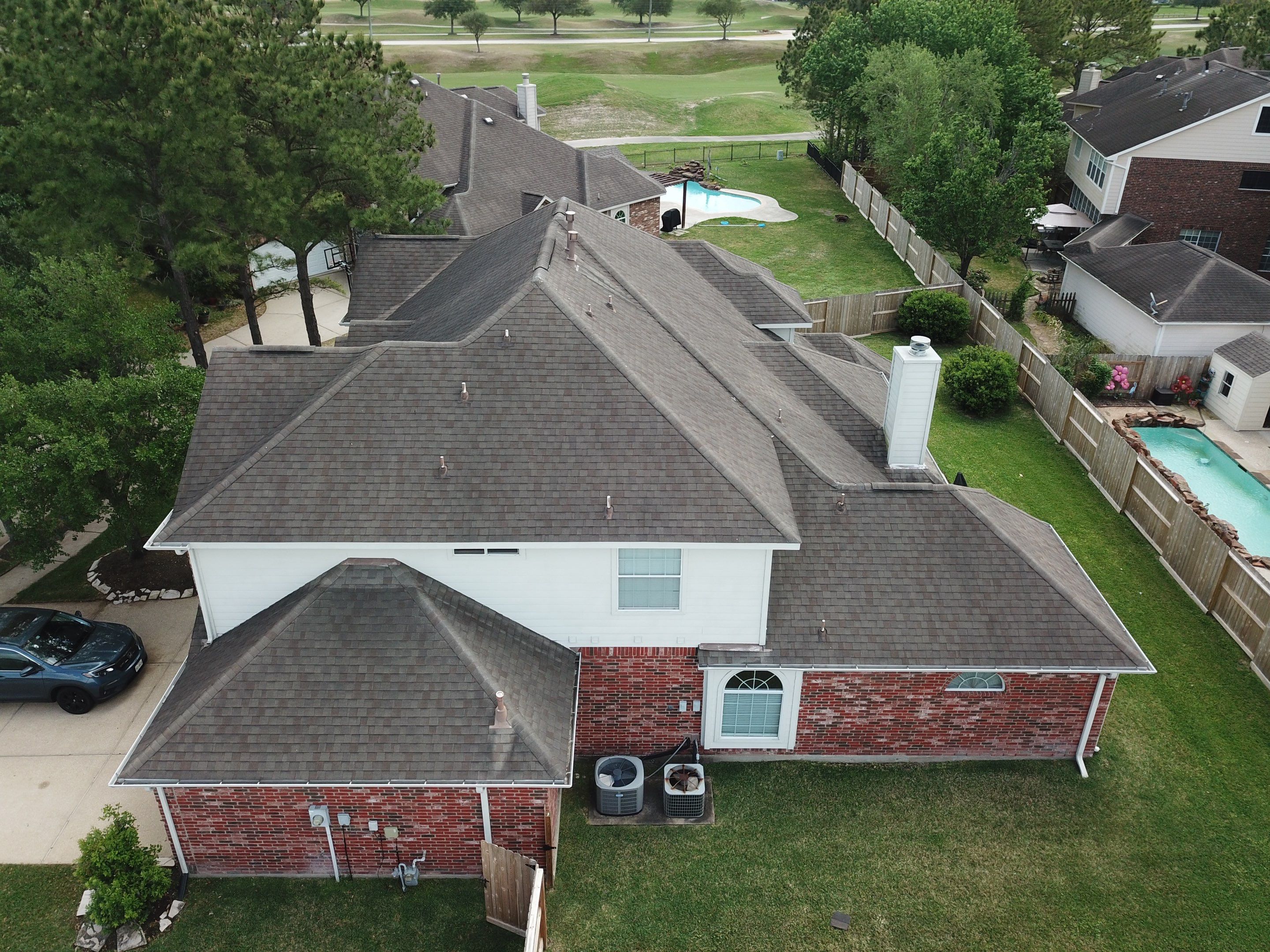 OC Duration Driftwood by HHH Roofing & Construction