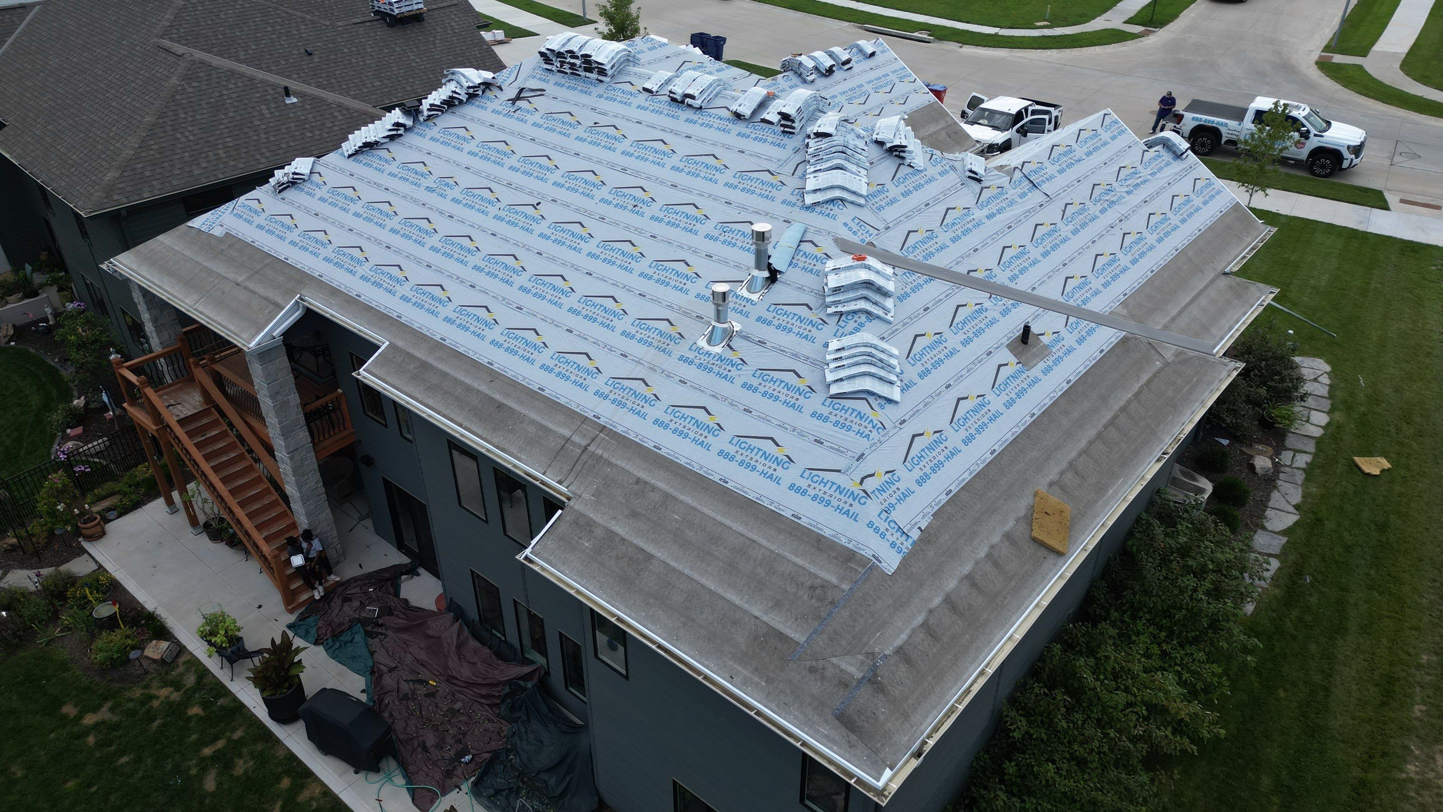 Residential Roofing Installation using IKO Nordic Cornerstone Impact Resistant Class 4 by Lightning Exteriors