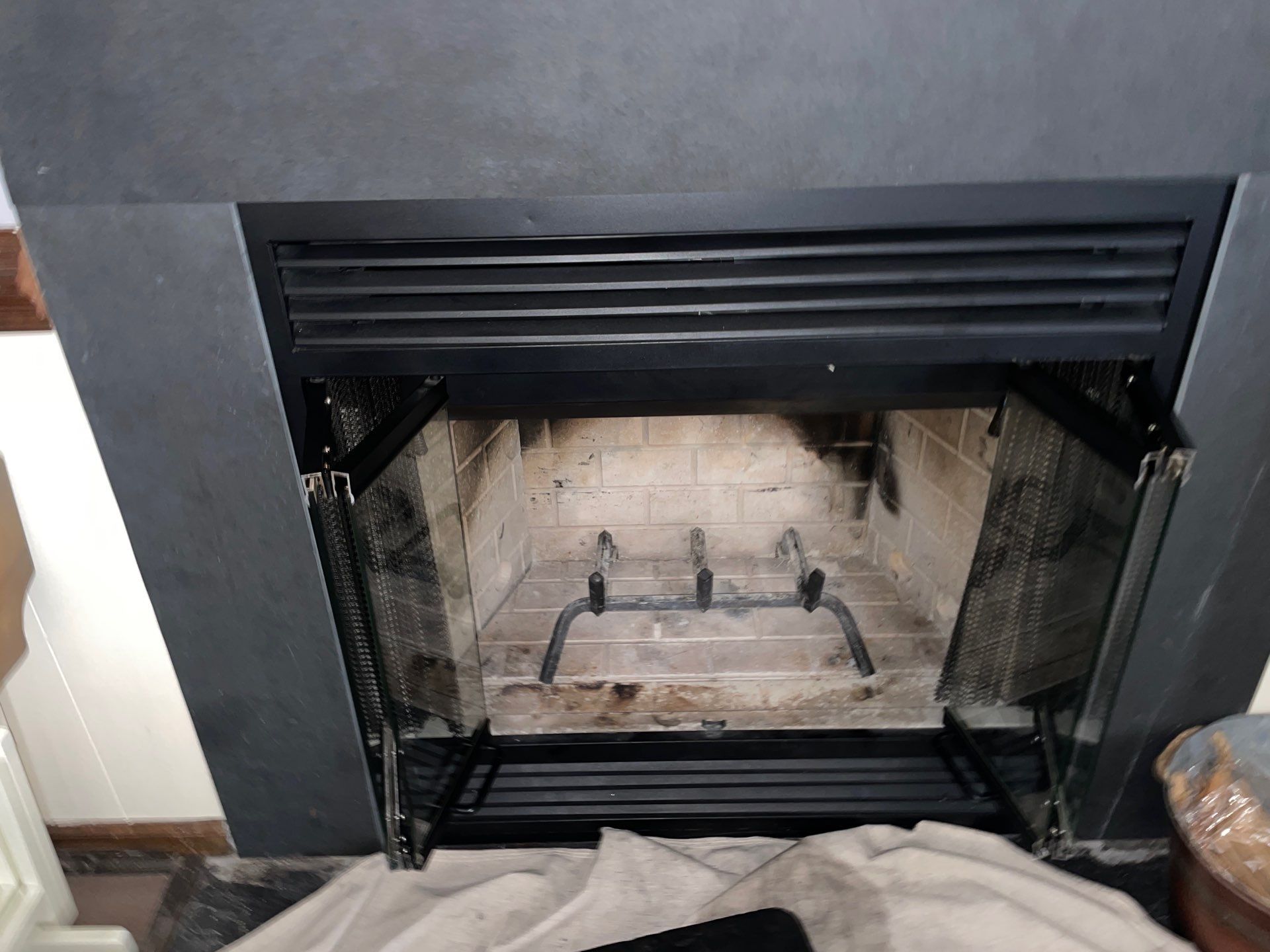 Wood Burning Fireplace Installed in 2015 by Premier Chimney and Roofing