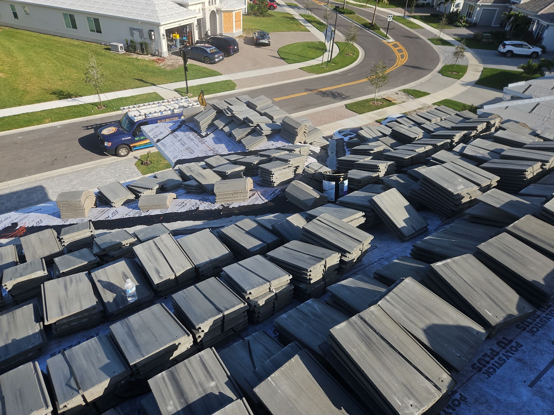 Residential Roofing Installation using Eagle Roofing Tile by BLUES BROTHERS ROOFING
