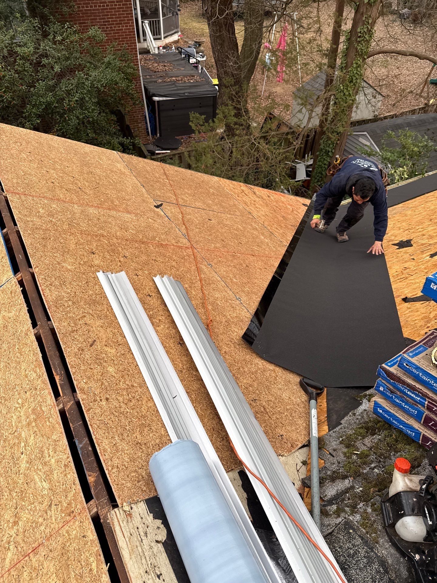 Arlington :Residential Roof Replacement with CertainTeed Landmark Pro in Max Def Red Oak  by RM Banning, Inc.