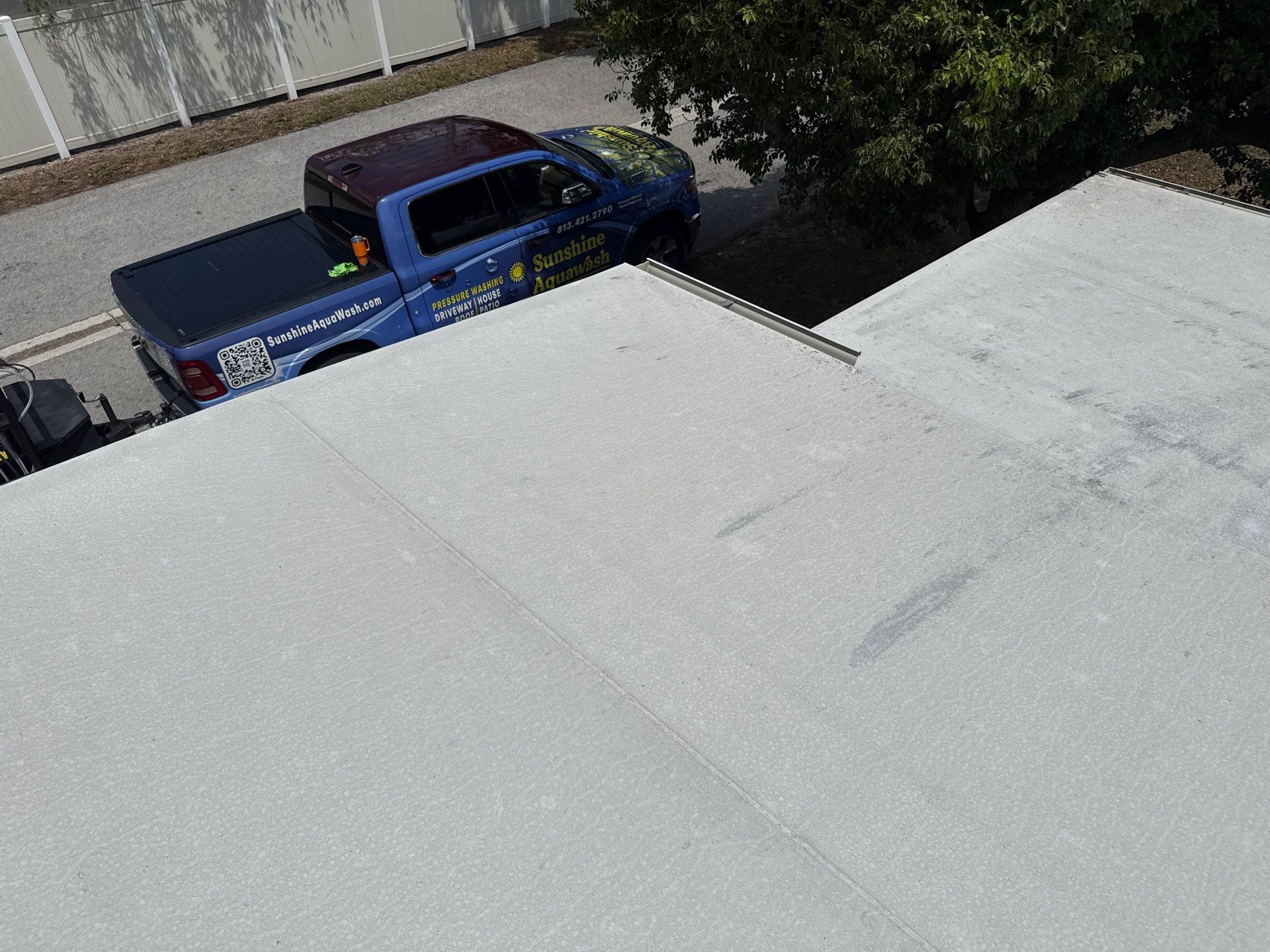 TPO Roof Cleaning in Shadow Brook Mobile Home Park – Palmetto, FL by Sunshine AquaWash