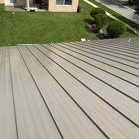 24ga 1.5" Mechanical Seam Buckskin by Total Roofing System The Metal Roof Experts