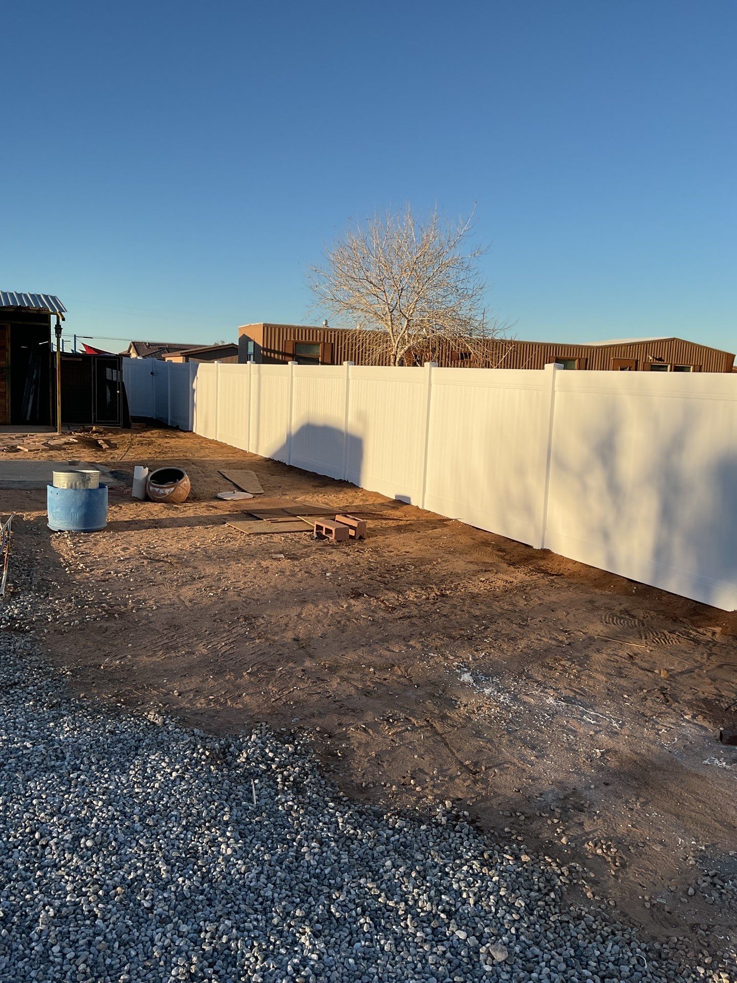 Replacement of old chain link fence by Fence Guys Inc. 