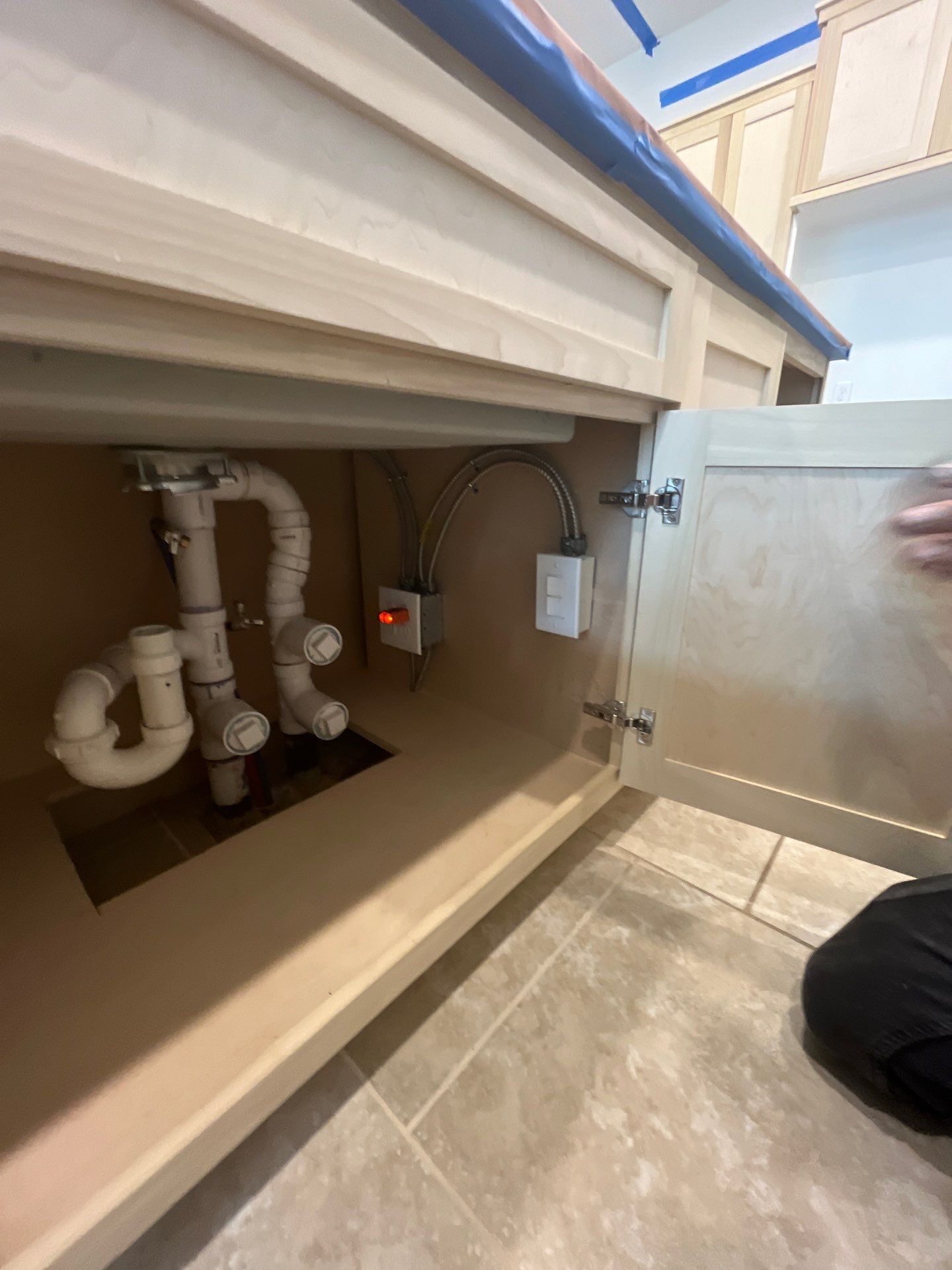 Kitchen Remodel using Water mitigation equipment by L&T General Contractors and Restoration INC