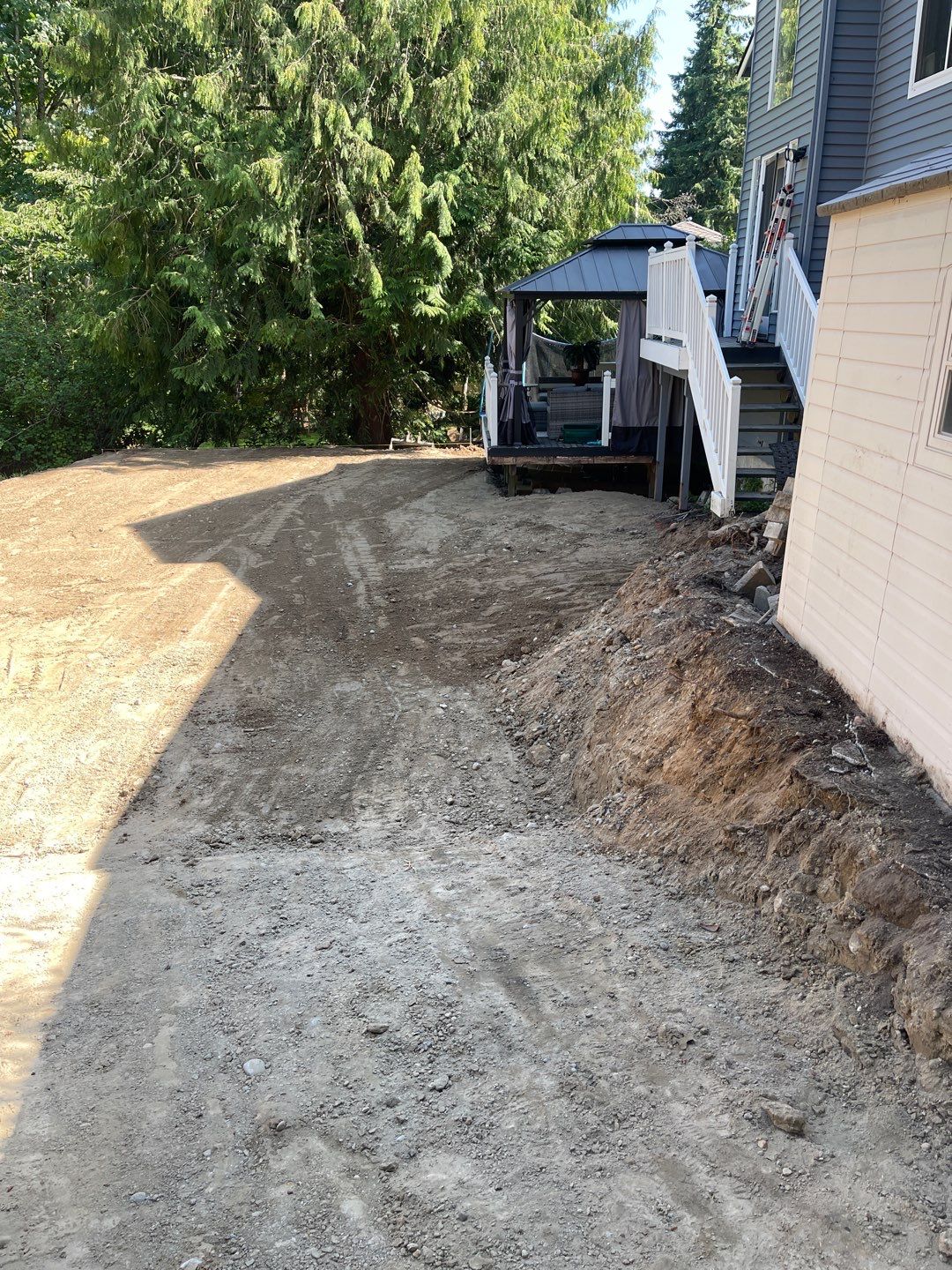 Concrete Back Patio Makeover  by Jireh Asphalt & Concrete Inc 