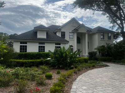 Large Stucco Home Exterior Painting in Marsh Landing | Ponte Vedra Beach, FL