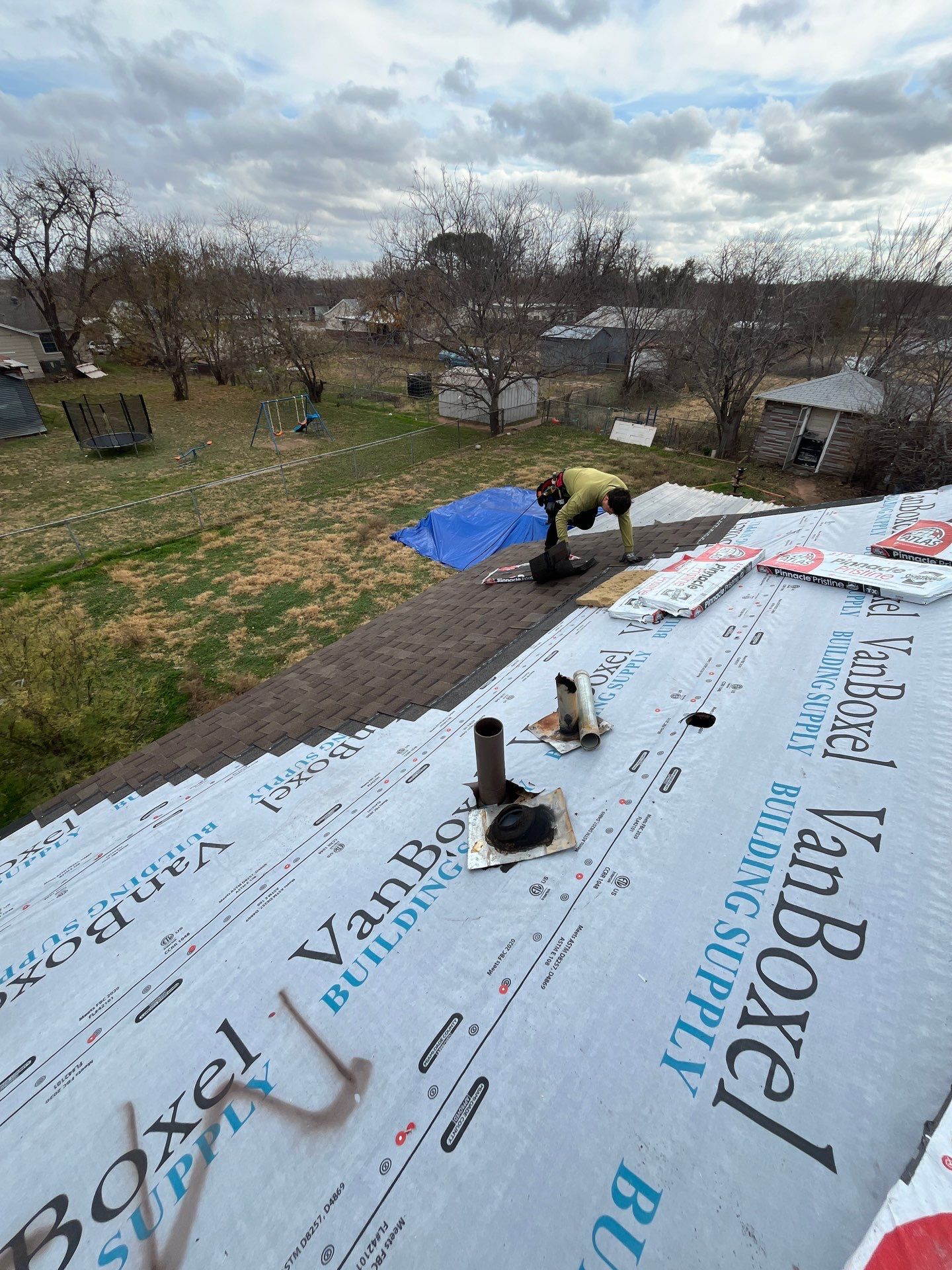 Reroof After Hail Storm -Atlas Pinnacle  by Berry Good Roofing 