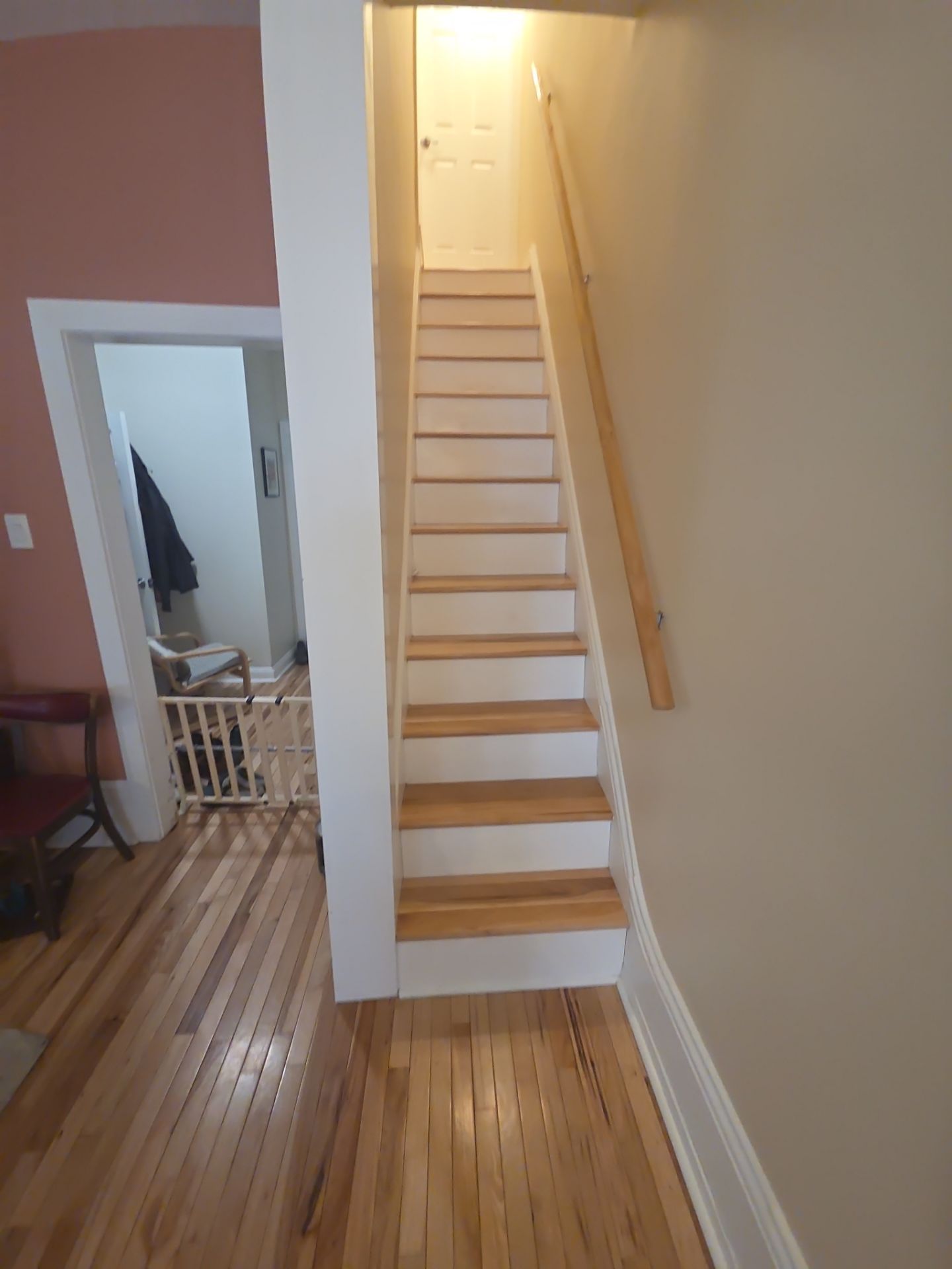 A Warm Neutral Living Room with a Bold Accent Feature by Groovy Hues