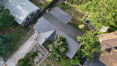 Dark Bronze - L&A Standing Seam with Striations