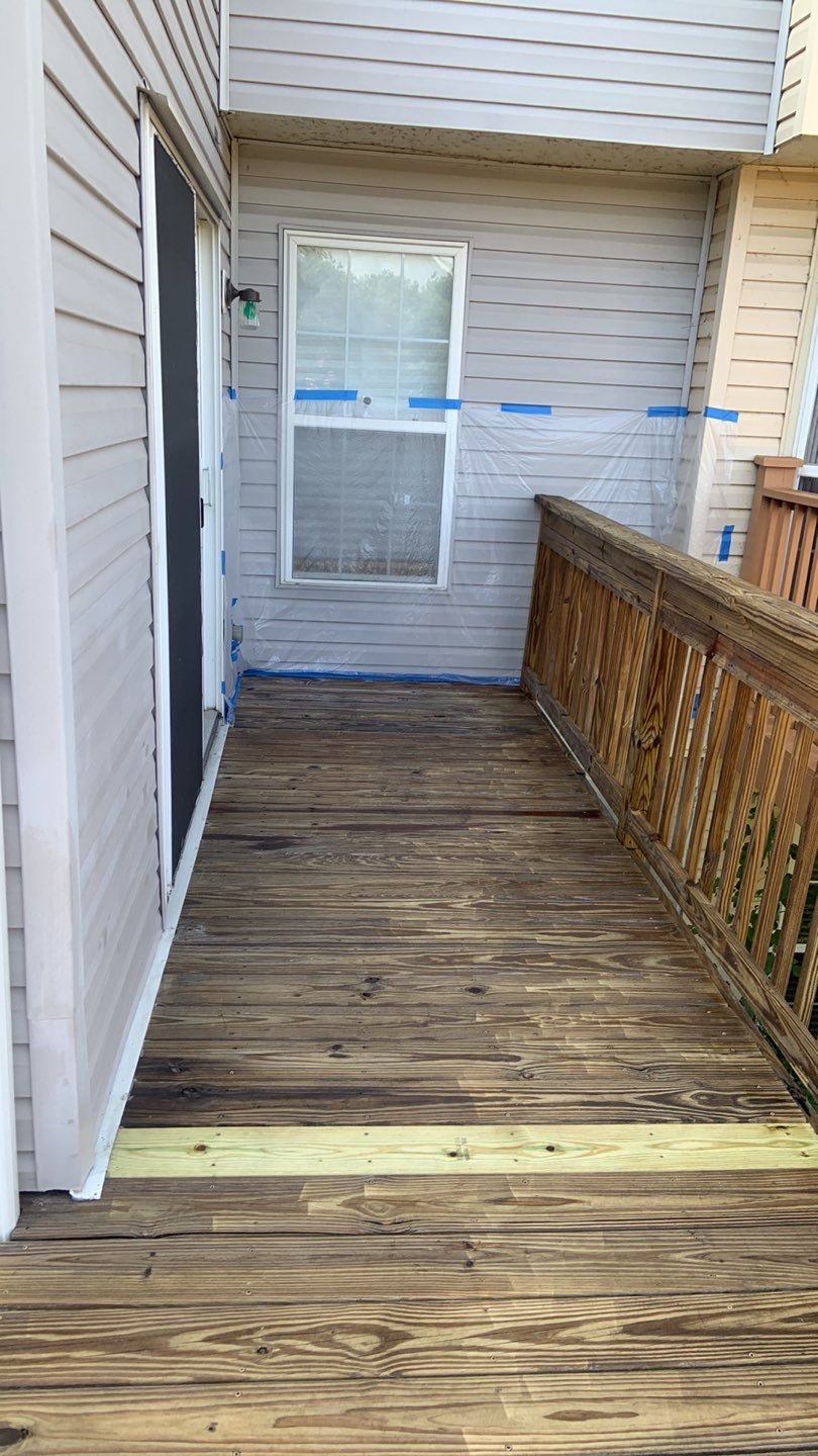 Deck Refinishing using Powerwasher by A1 NERDY HOMES LLC