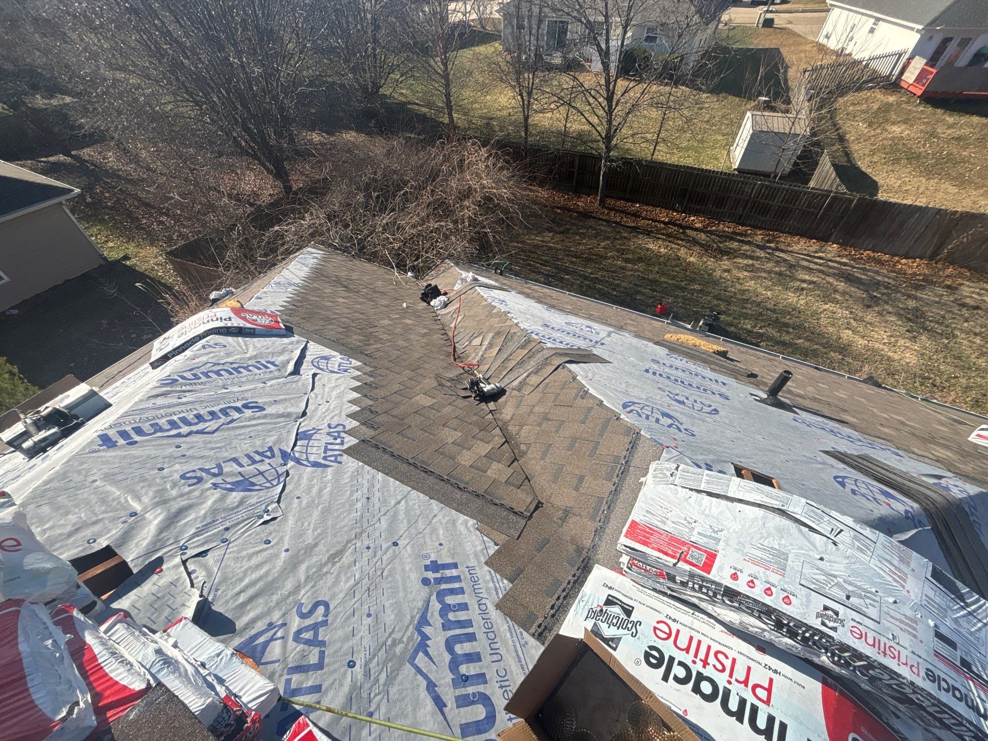 Residential Roofing Install - Atlas Pinnacle Pristine Shingles - Color Weathered Wood  by Titan Commercial & Residential Roofing 