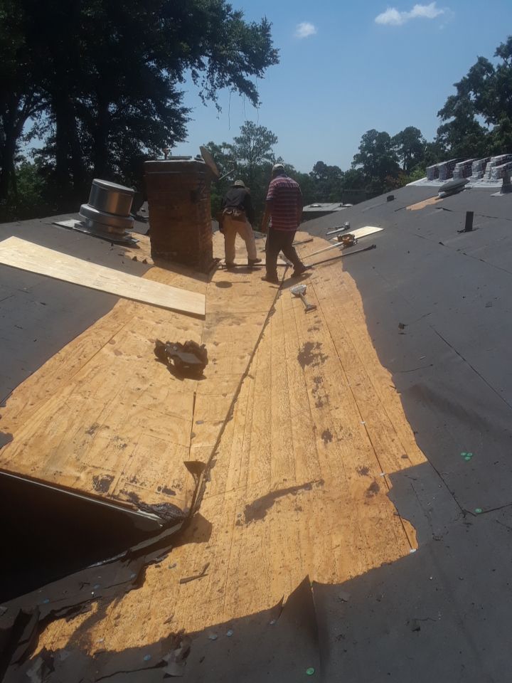 Commercial Roofing Installation using Roof Replacement by American Roofing & Construction LLC