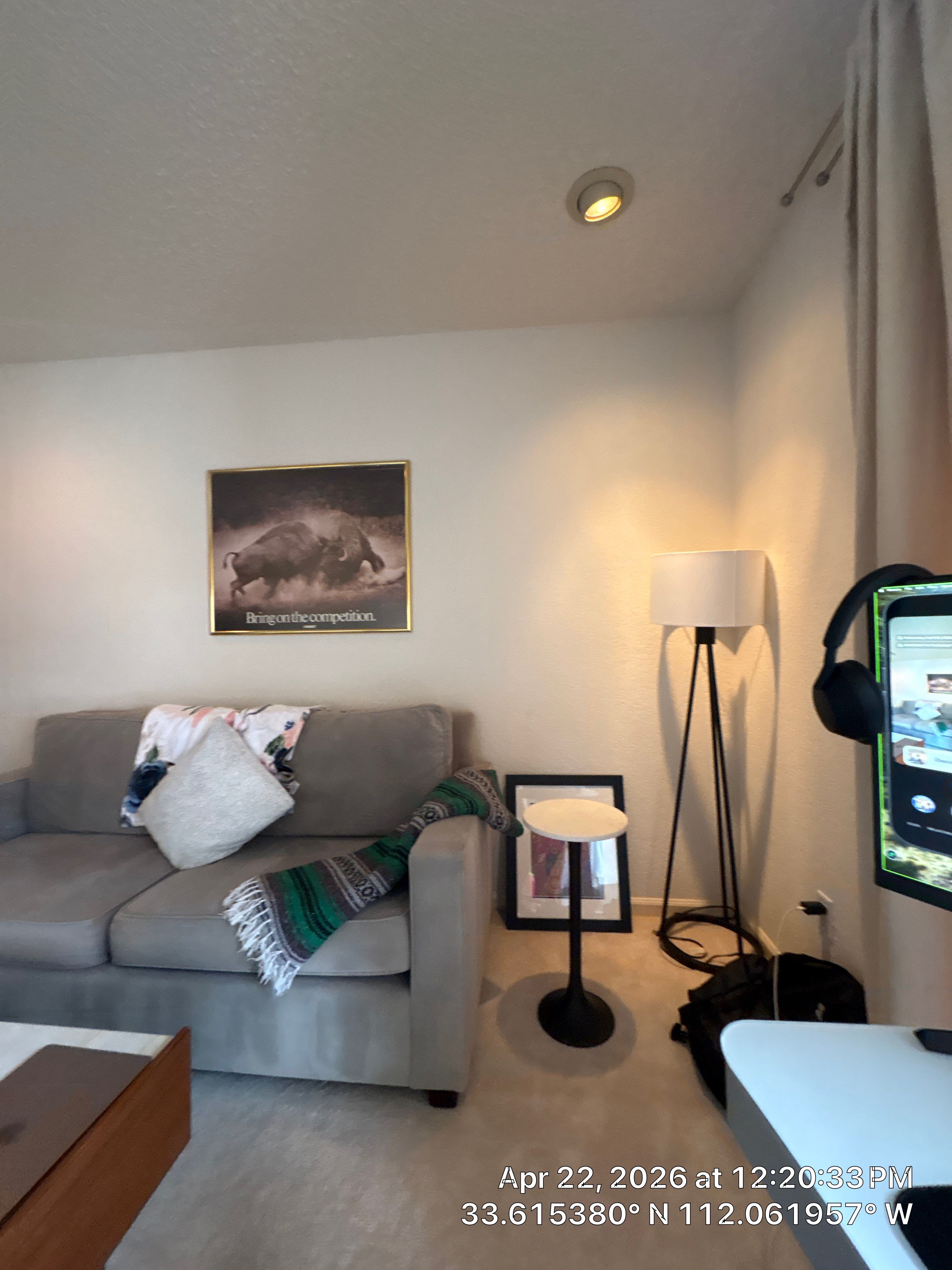 Custom Home Office Setup and Media Wall in Phoenix by CompanyCam Sales Demo