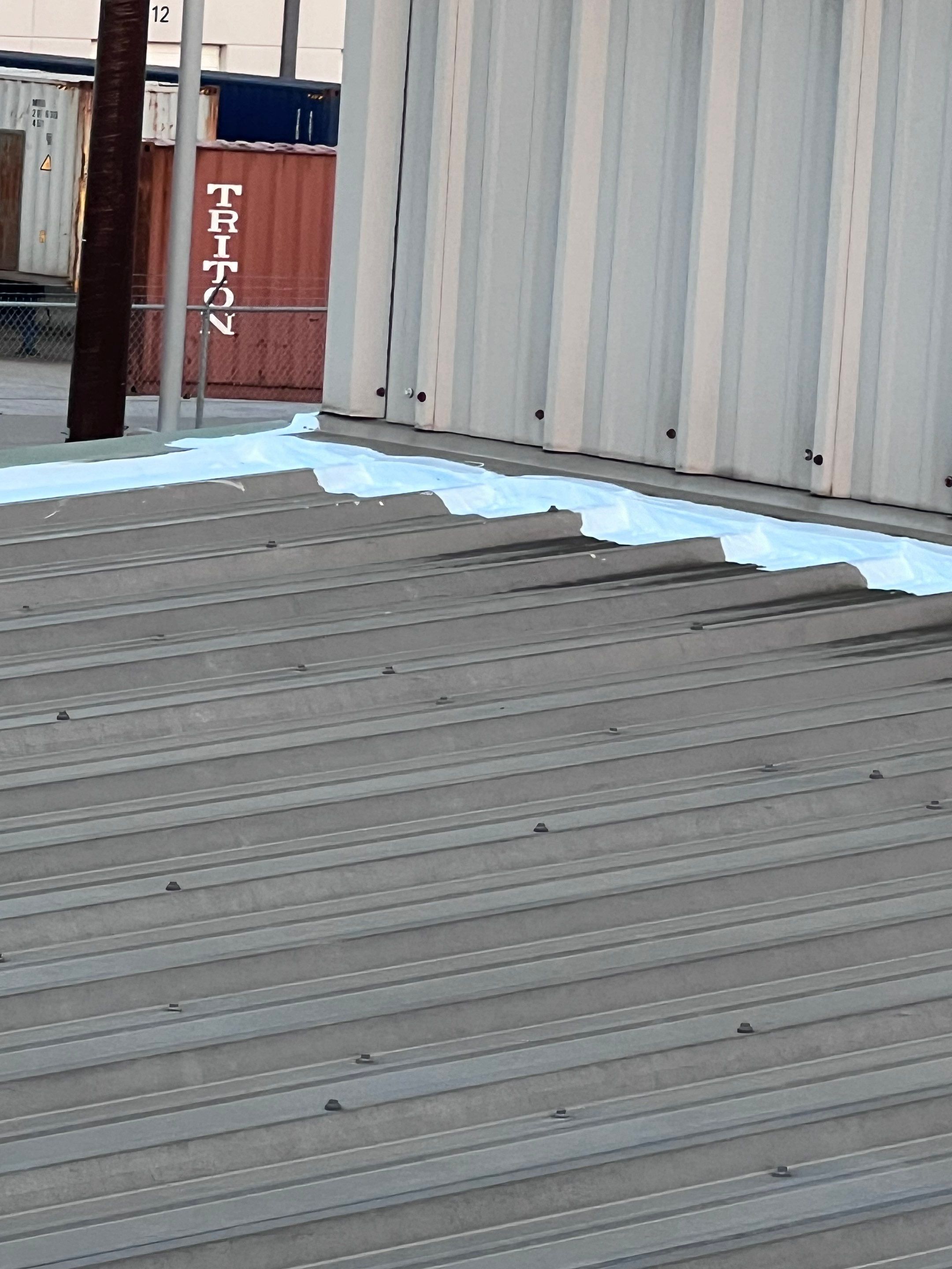 Hail Damage using Metal by Roof Repair Company