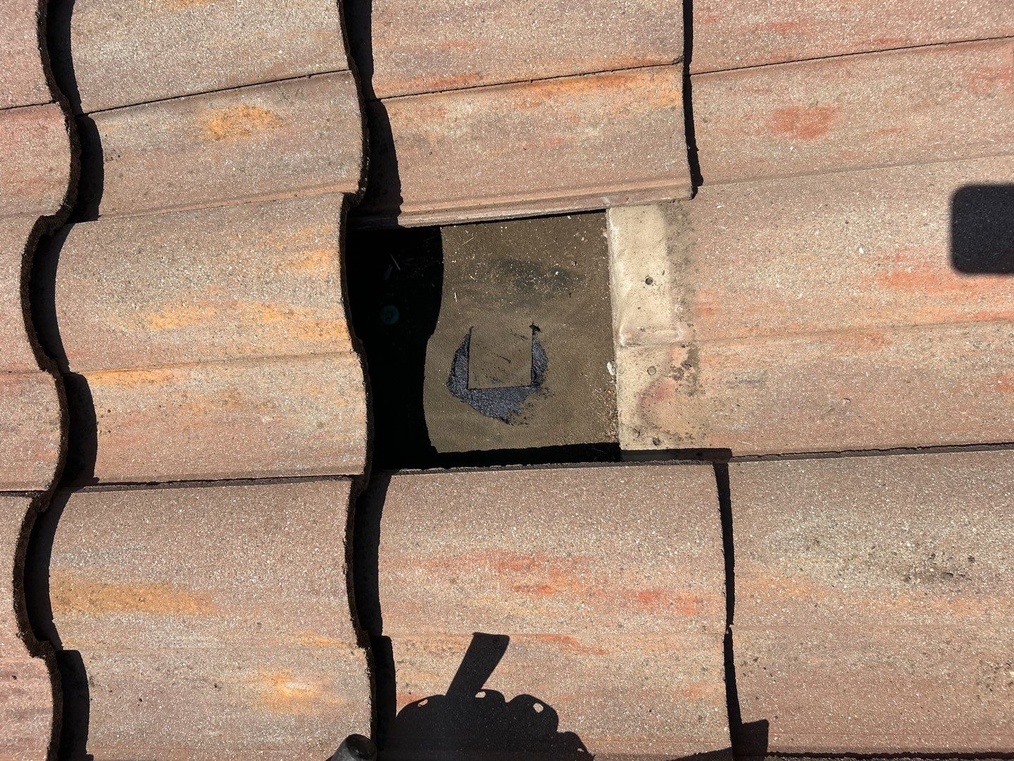 Terracotta Tile Roof Repair and Ridge Cap Sealing in Escondido by Reliable Roofing San Diego Inc.
