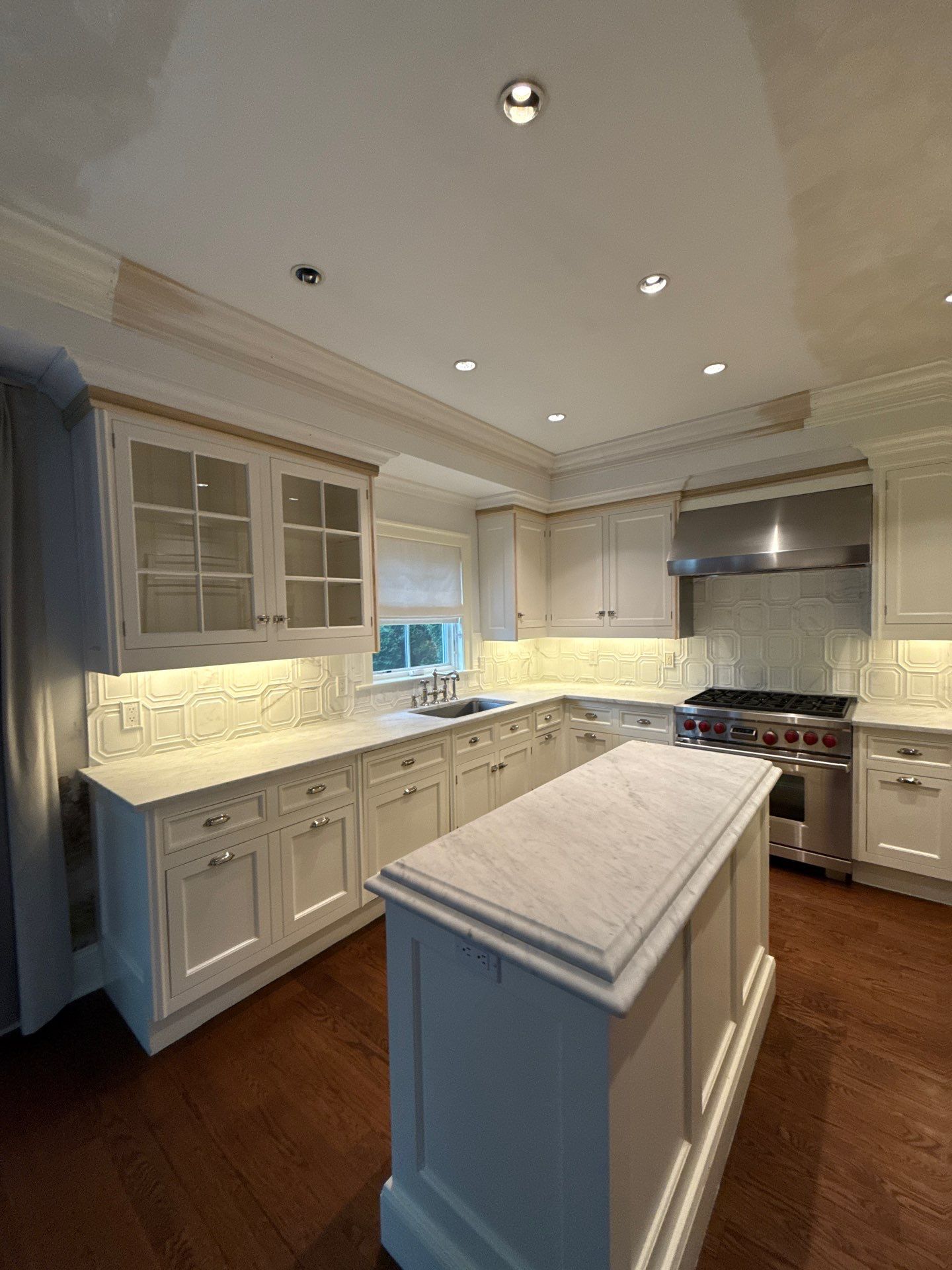 Water Damage Repairs in Luxury Kitchen and Primary Bathroom by Fox Hill Luxury Real Estate Services