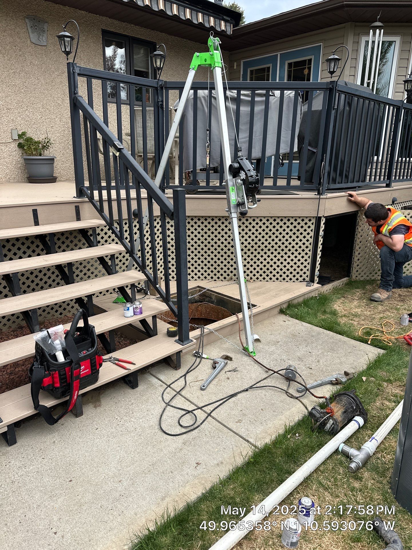 Septic System Lift Pump Replacement and Tank Cleaning in Dunmore by Septic Medic Inc.