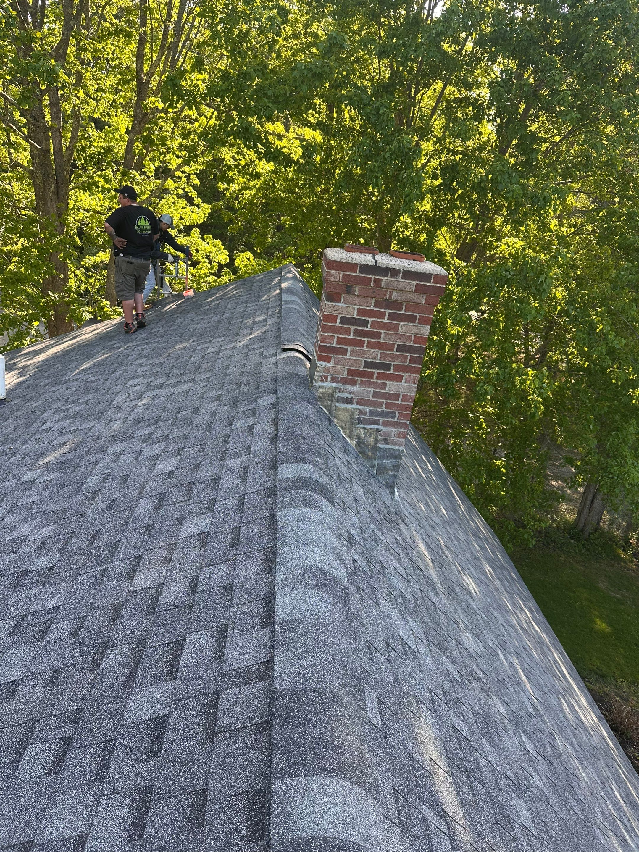 Complete Residential Roofing Installation and Chimney Reflash in Ogunquit by Tall pine roofing