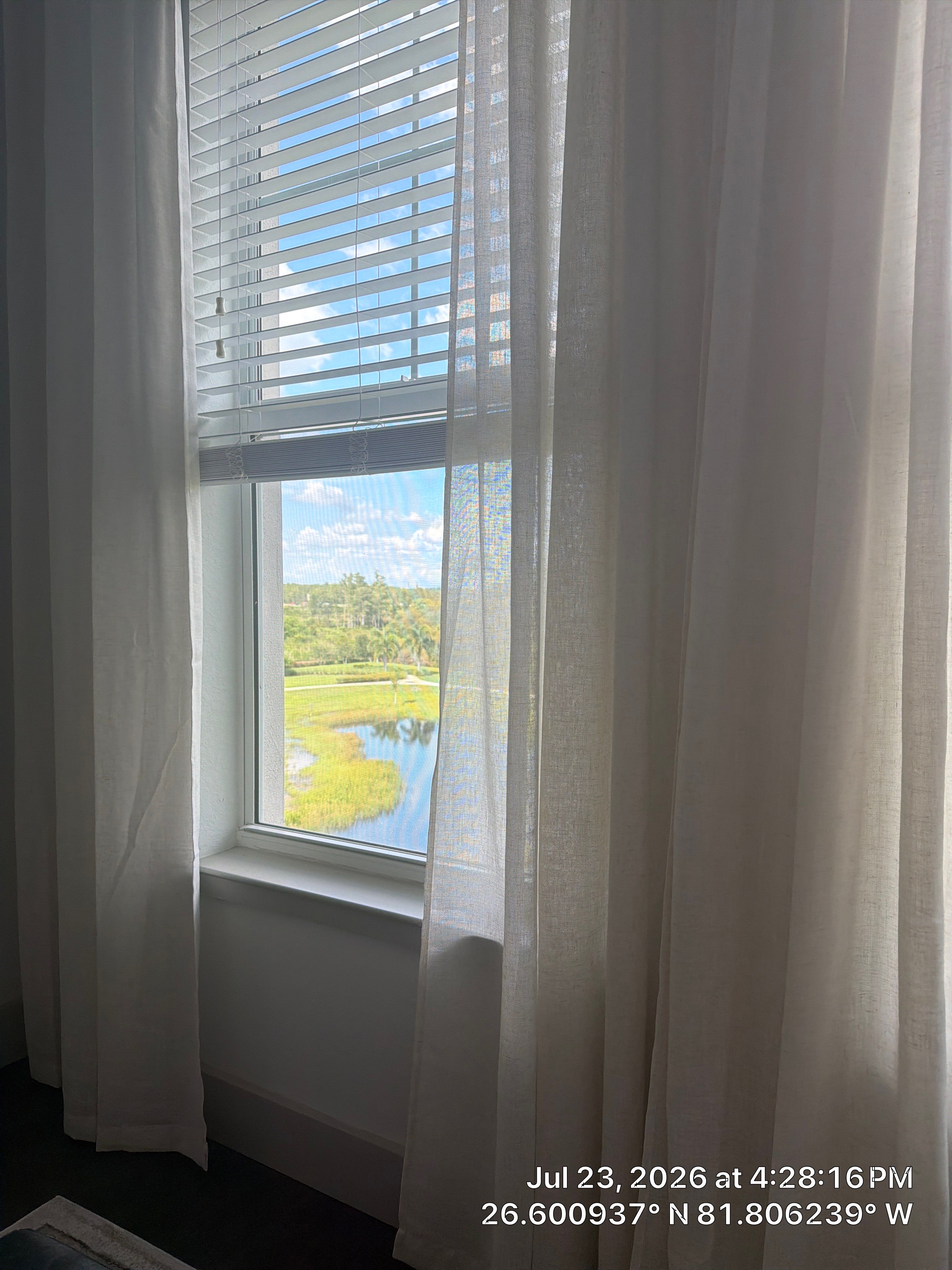 Horizontal Blind and Custom Window Treatment Installation in Fort Myers by CompanyCam Sales Demo