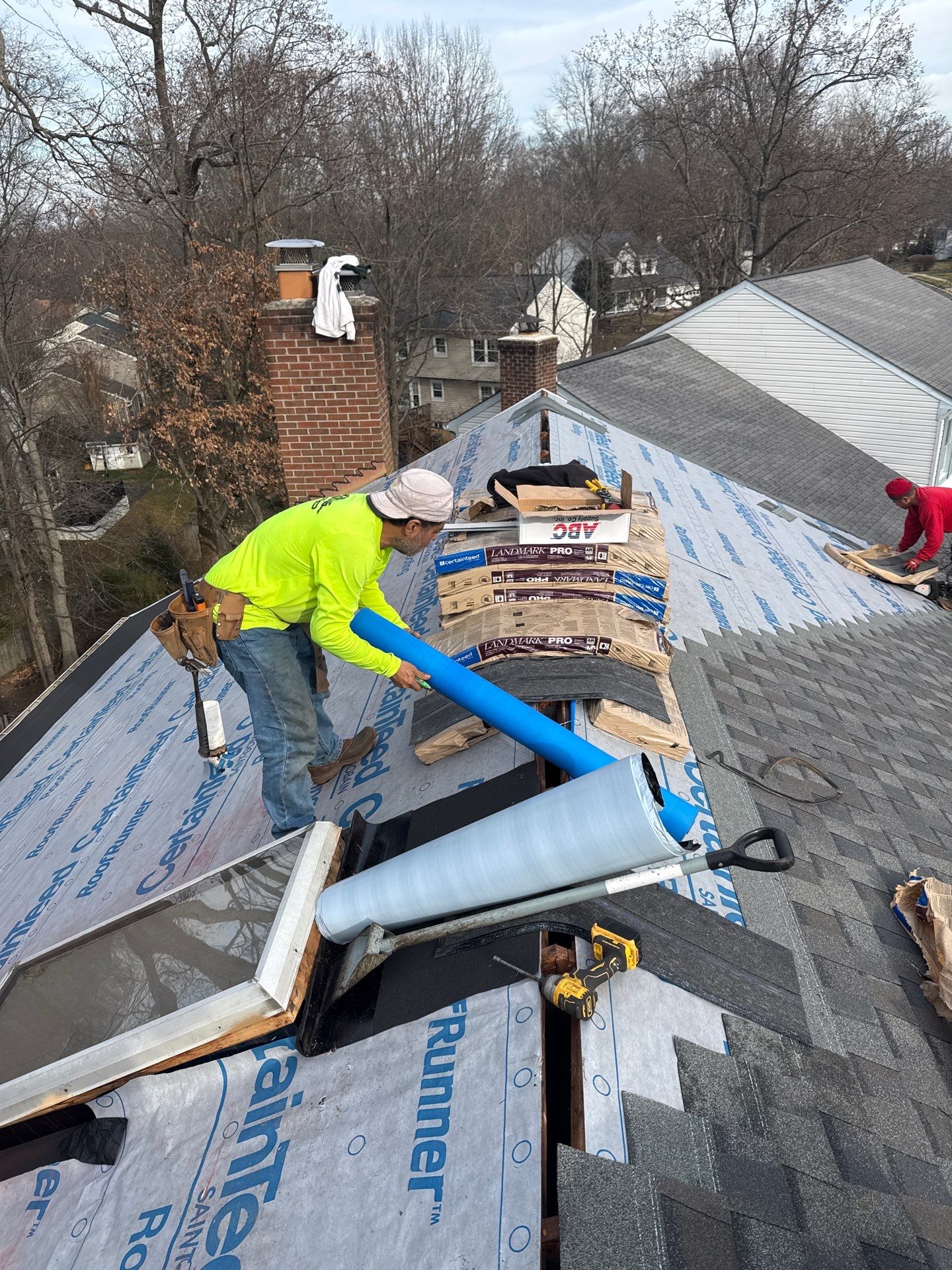 Fairfax Station :Residential Roof Replacement with CertainTeed Landmark Pro in Max Def Drift Wood  by RM Banning, Inc.