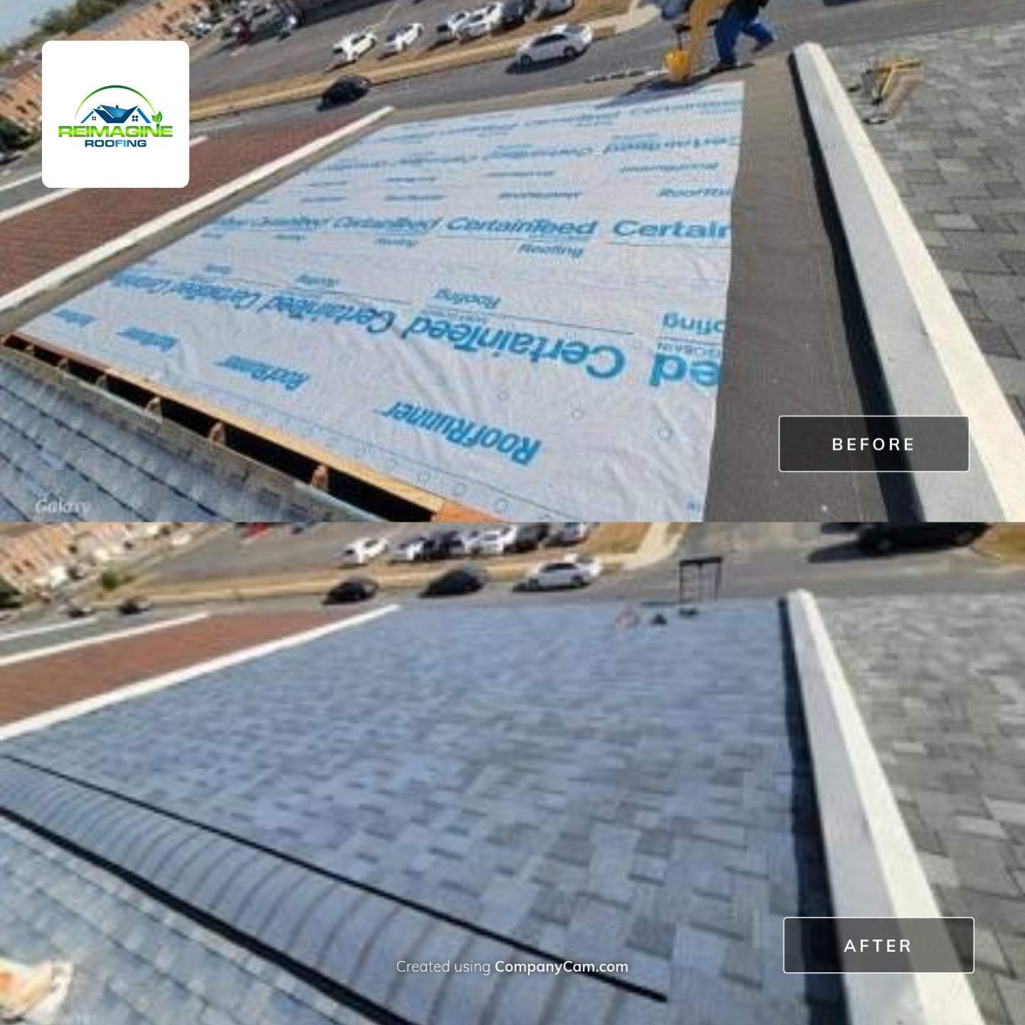 Atlantic Blue Shingles by Reimagine Roofing