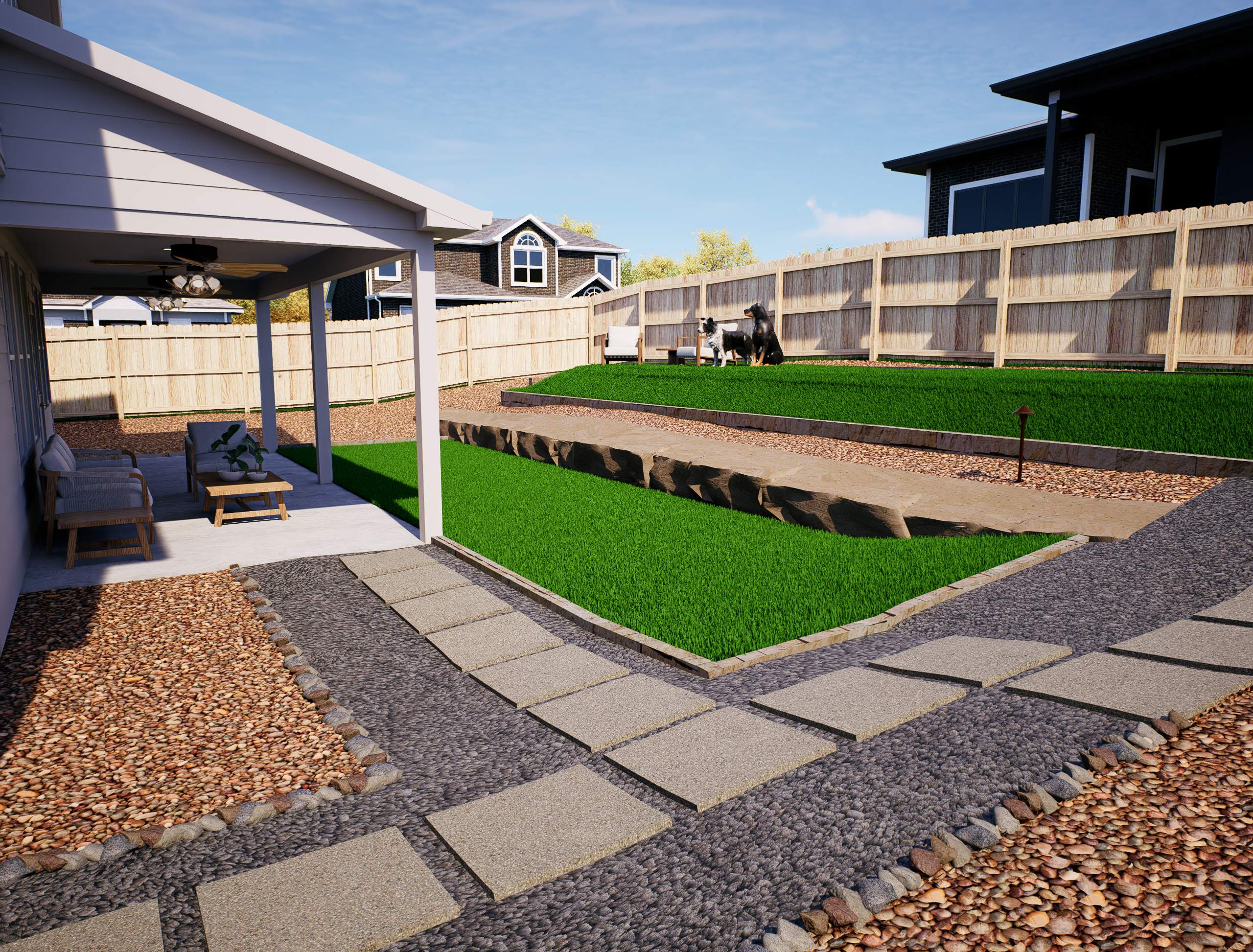 3D Design Render, San Antonio TX by Hole In One Lawns, LLC