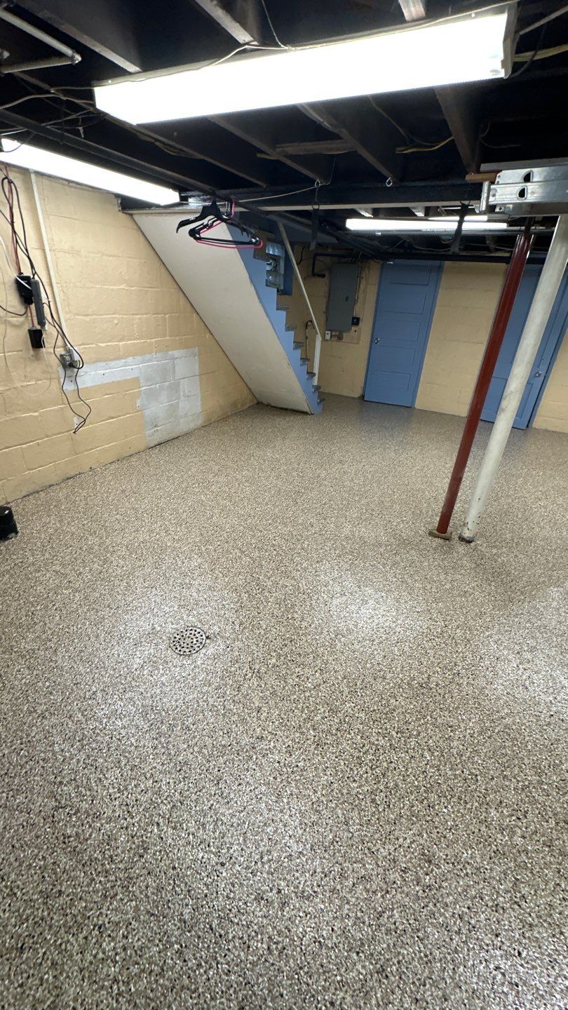 Shoreline Basement Project in Pittsburgh by Floors in a Day, Inc