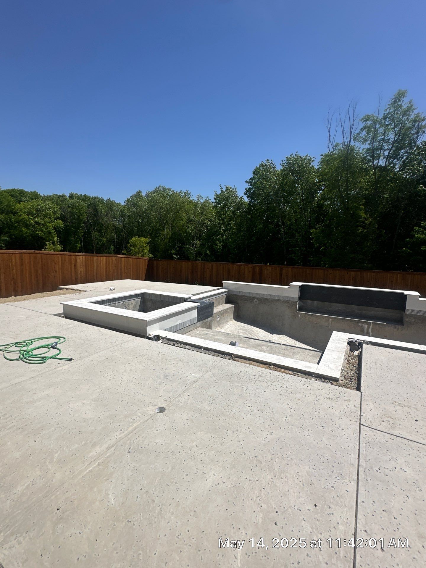 Geometric Pool with Raised Spa by Pinnacle Pools and Spas - DFW