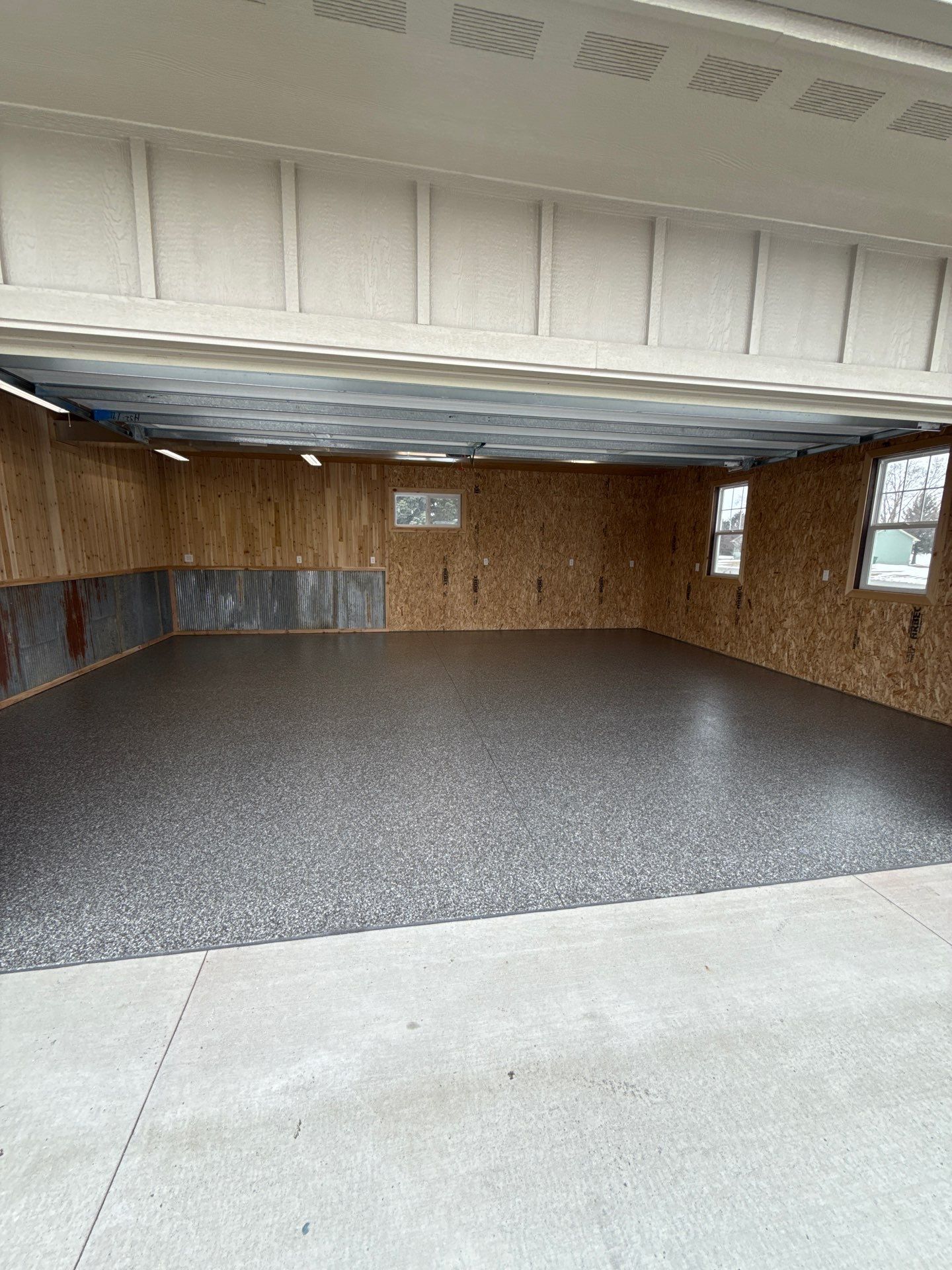 Silvercreek Flake on this Beautiful Transformation by Revival Concrete Coatings