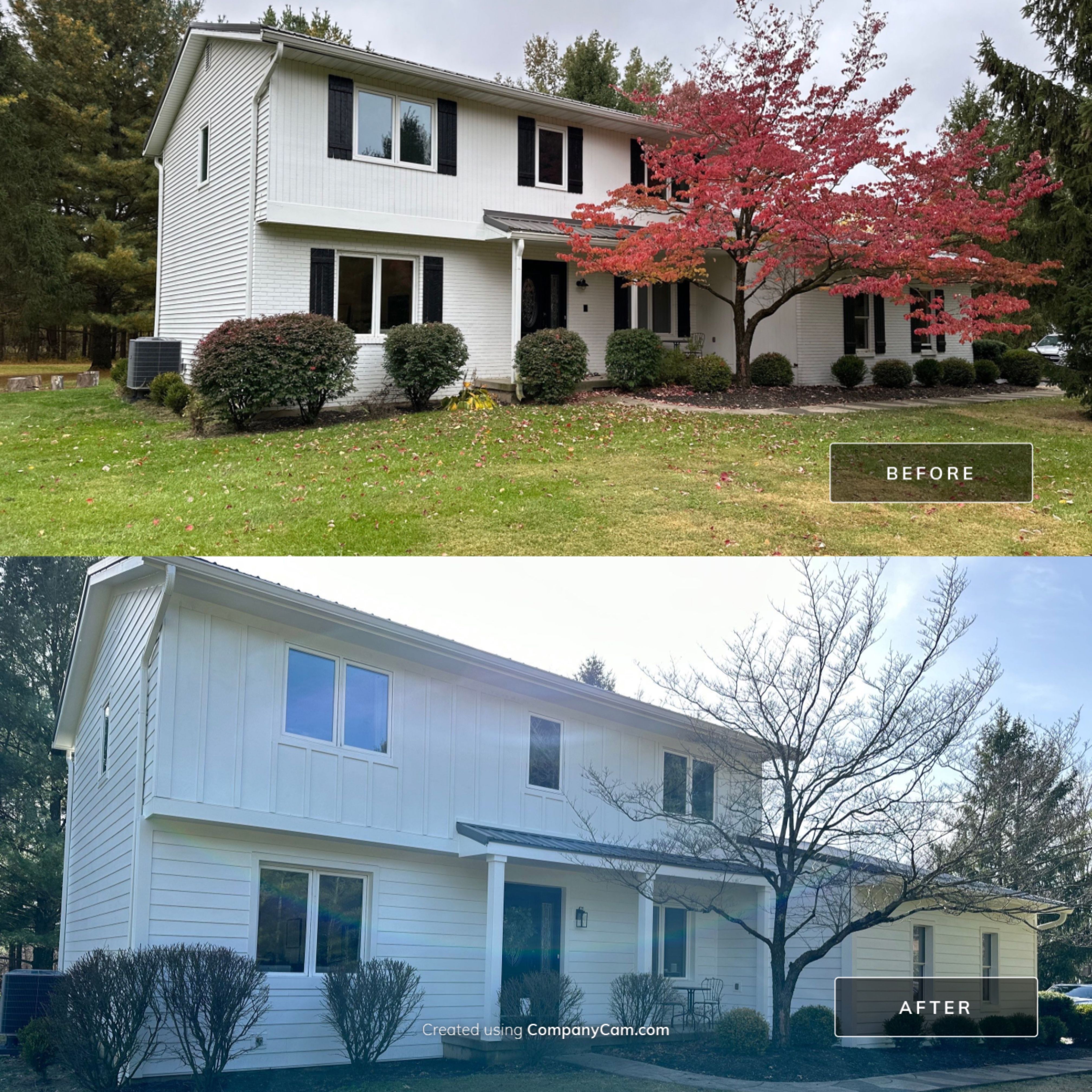 James Hardie Siding installation in New Albany by Best Exteriors Inc