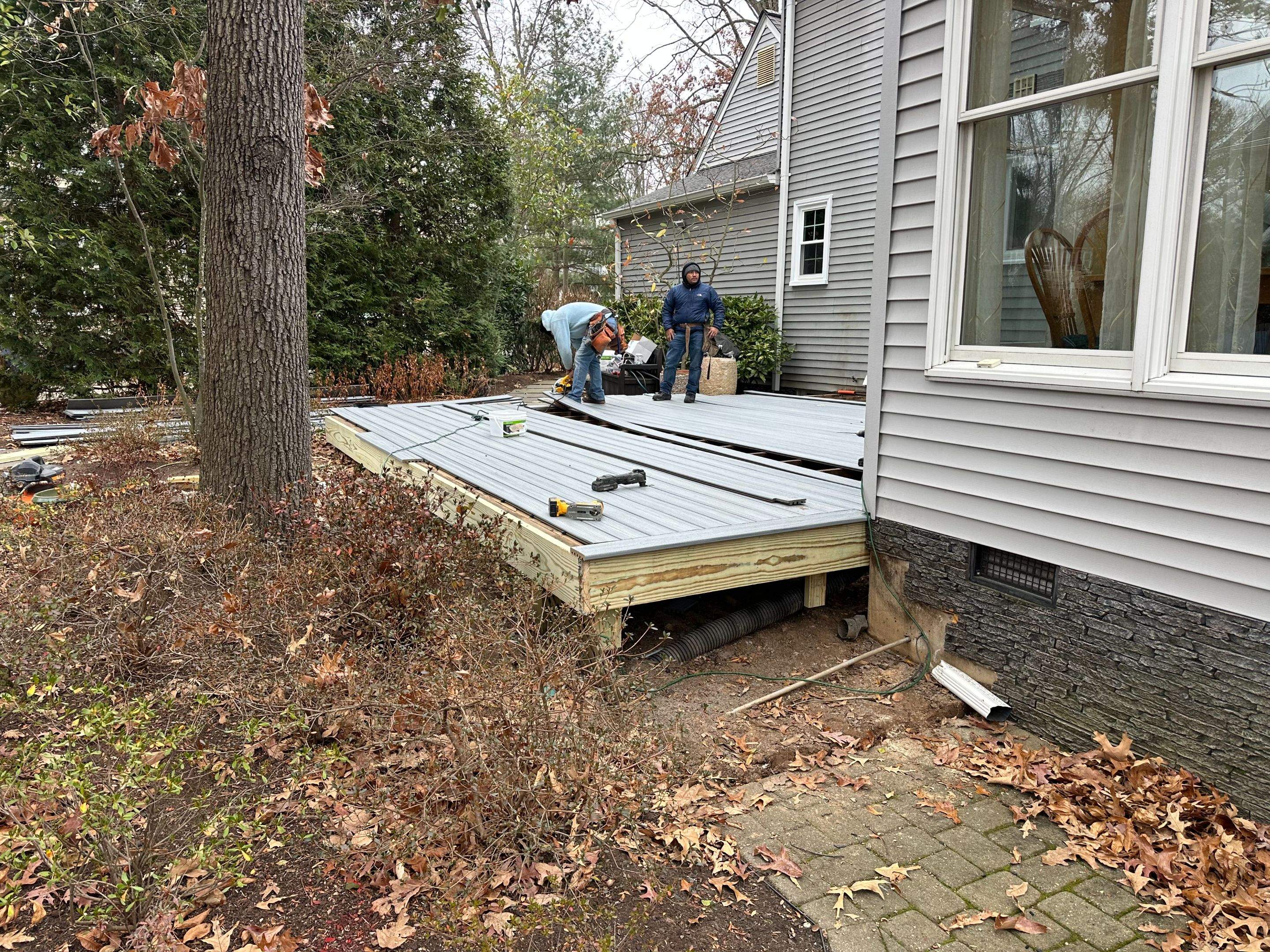 Trex Deck Resurfacing & New Railing in Sterling, VA by Sunburst Construction Inc