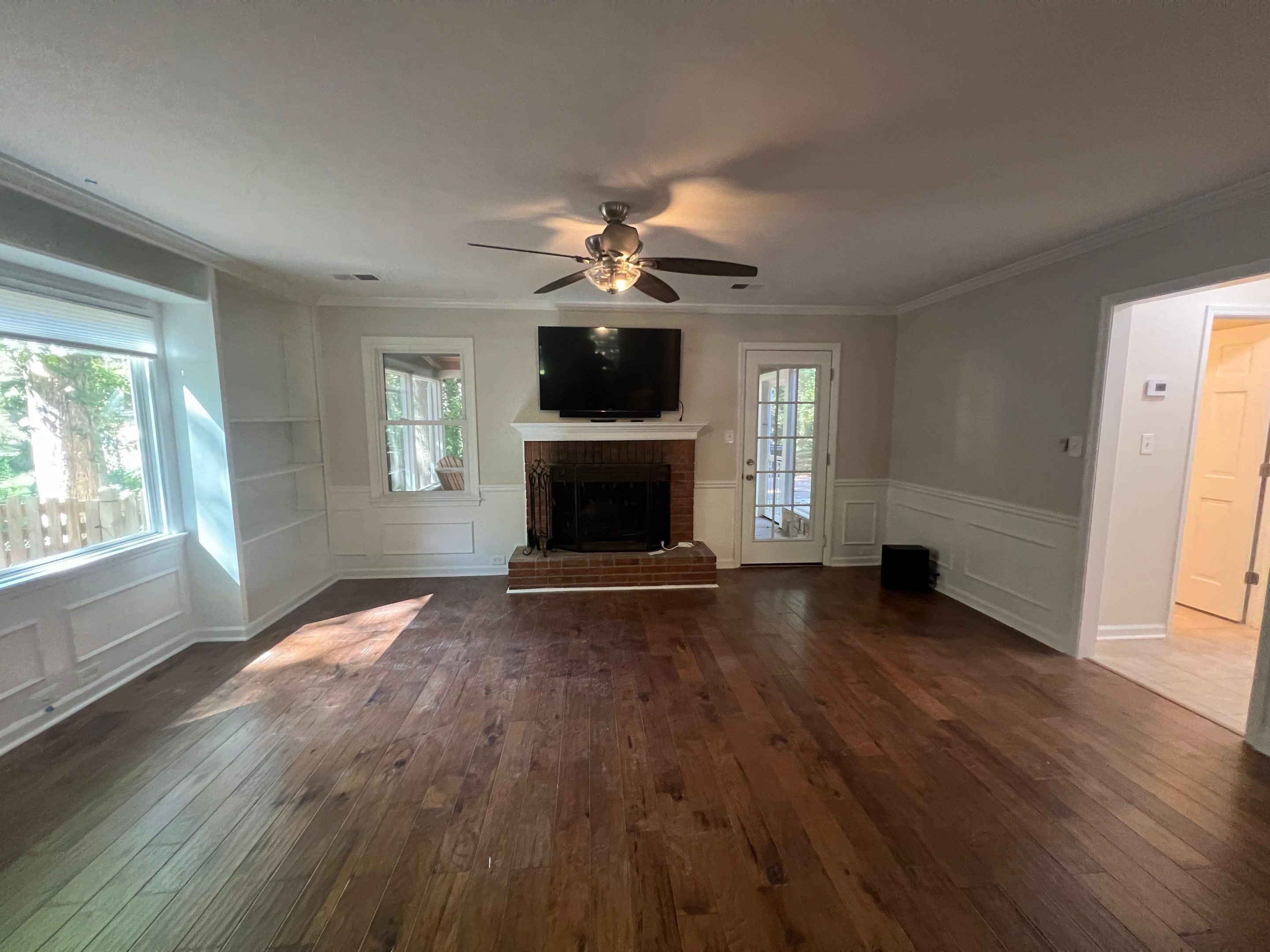 Dark Hardwood Floor Installation and Interior Painting in Marietta by Swift Home Renovations