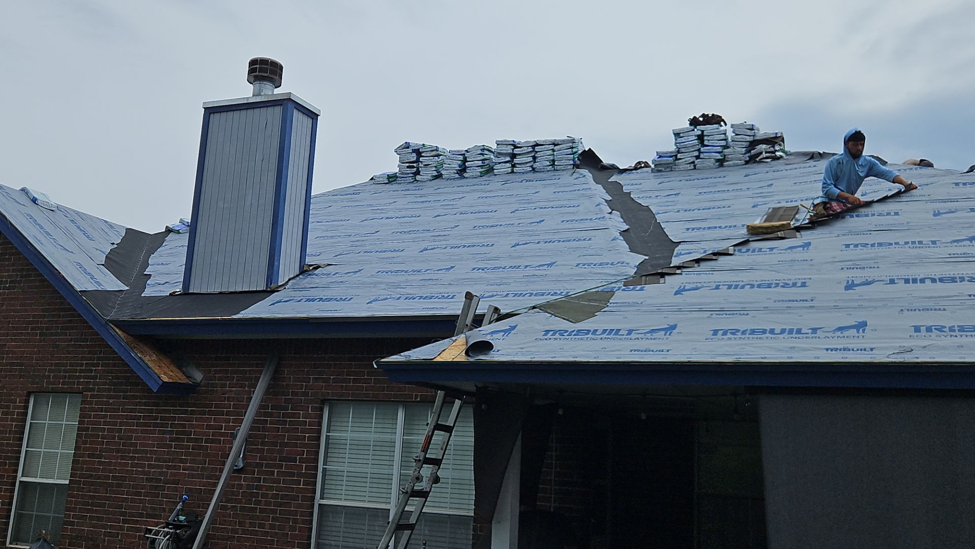 Yukon Residential Roof Replacement with  Malarkey Vista Class 4 Shingles by Z Construction & Roofing, LLC