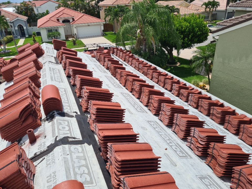 Residential Roofing Installation using Eagle Roofing Tile by BLUES BROTHERS ROOFING