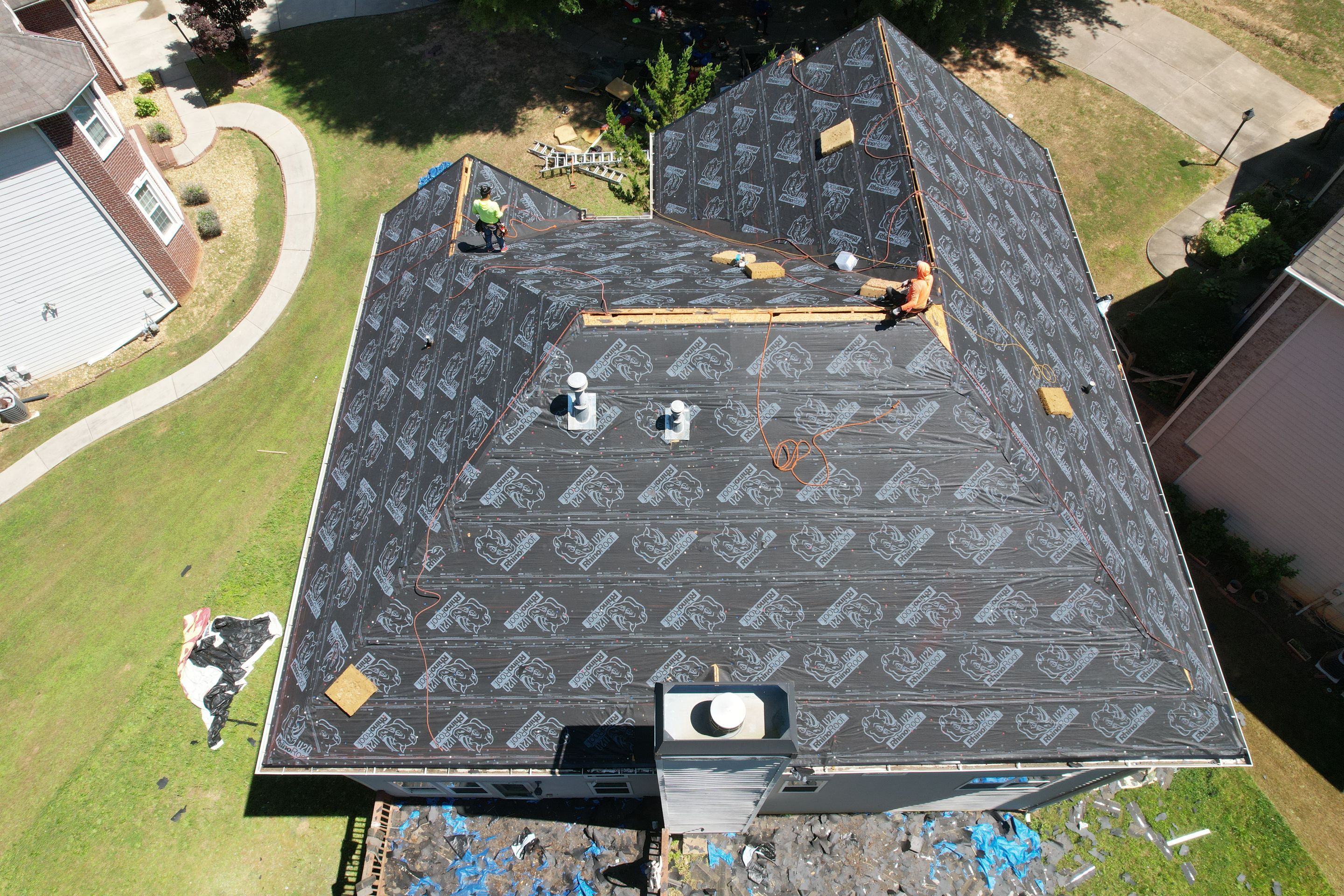 Residential Roof Replacement using Owens Corning Estate Gray by Inspector Roofing and Restoration