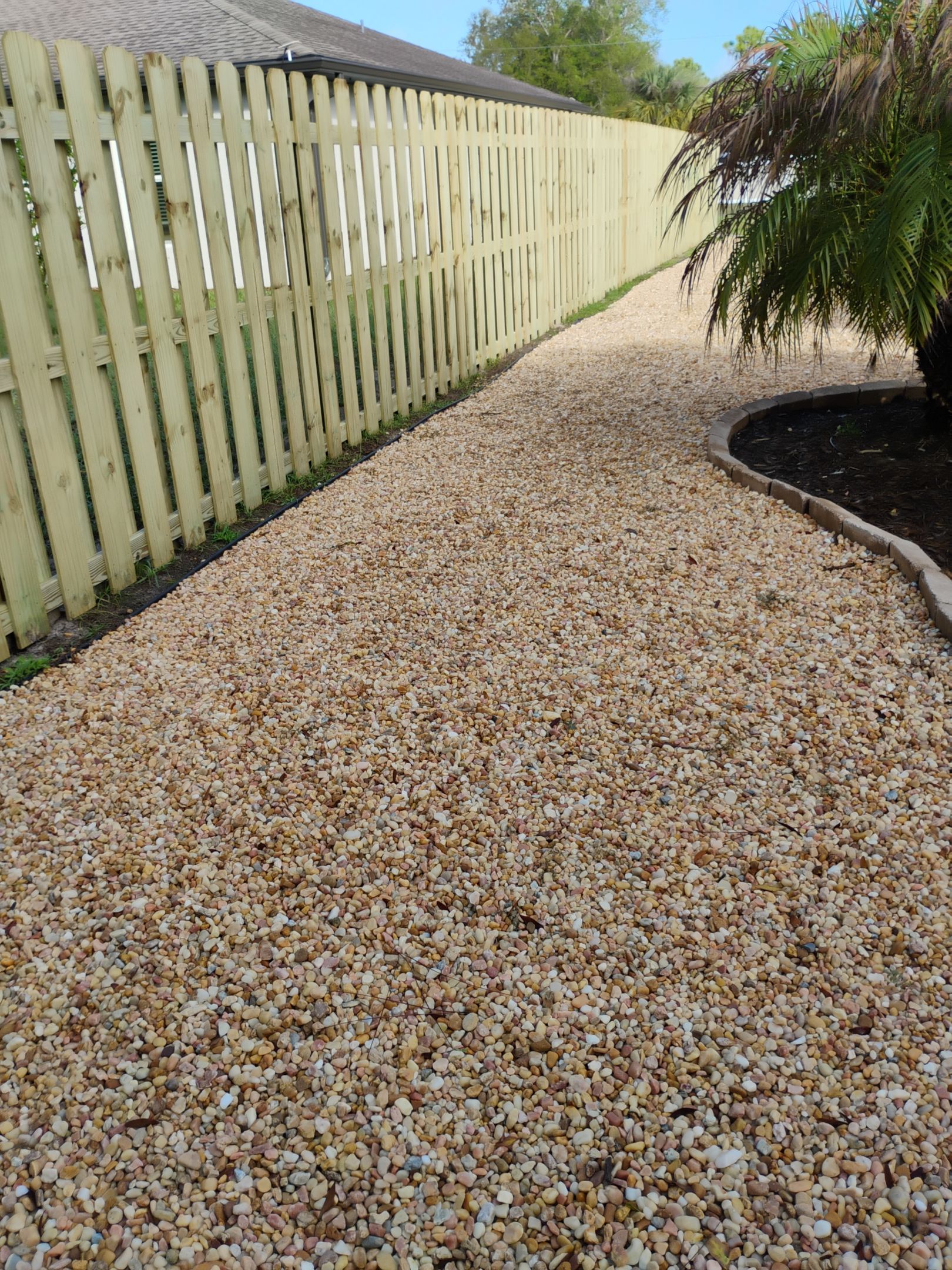 Wood Shadowbox Install in North Port by True Fence LLC