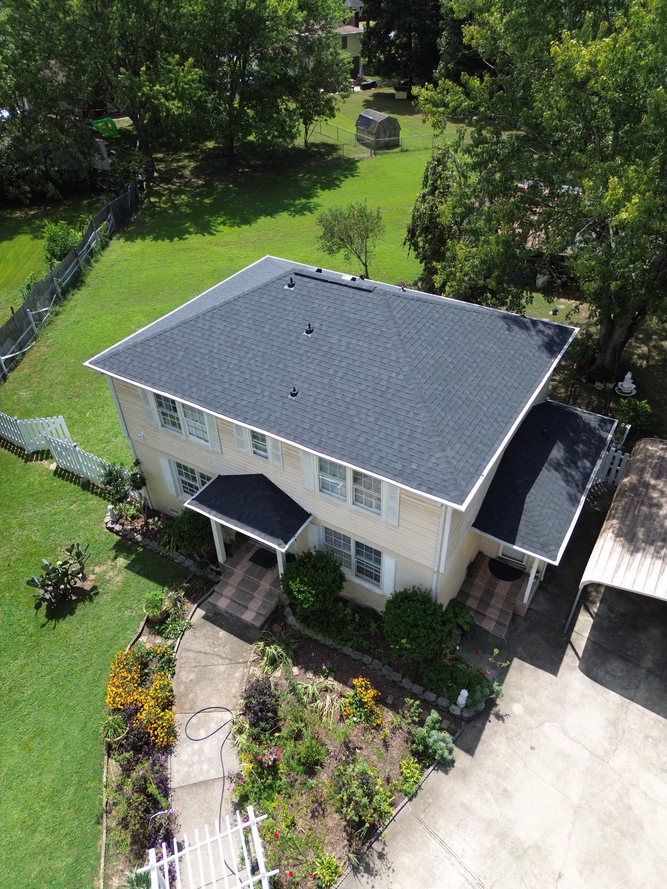 Roof replacement and interior repair by wind damage by Just Brilliant Restoration JBR